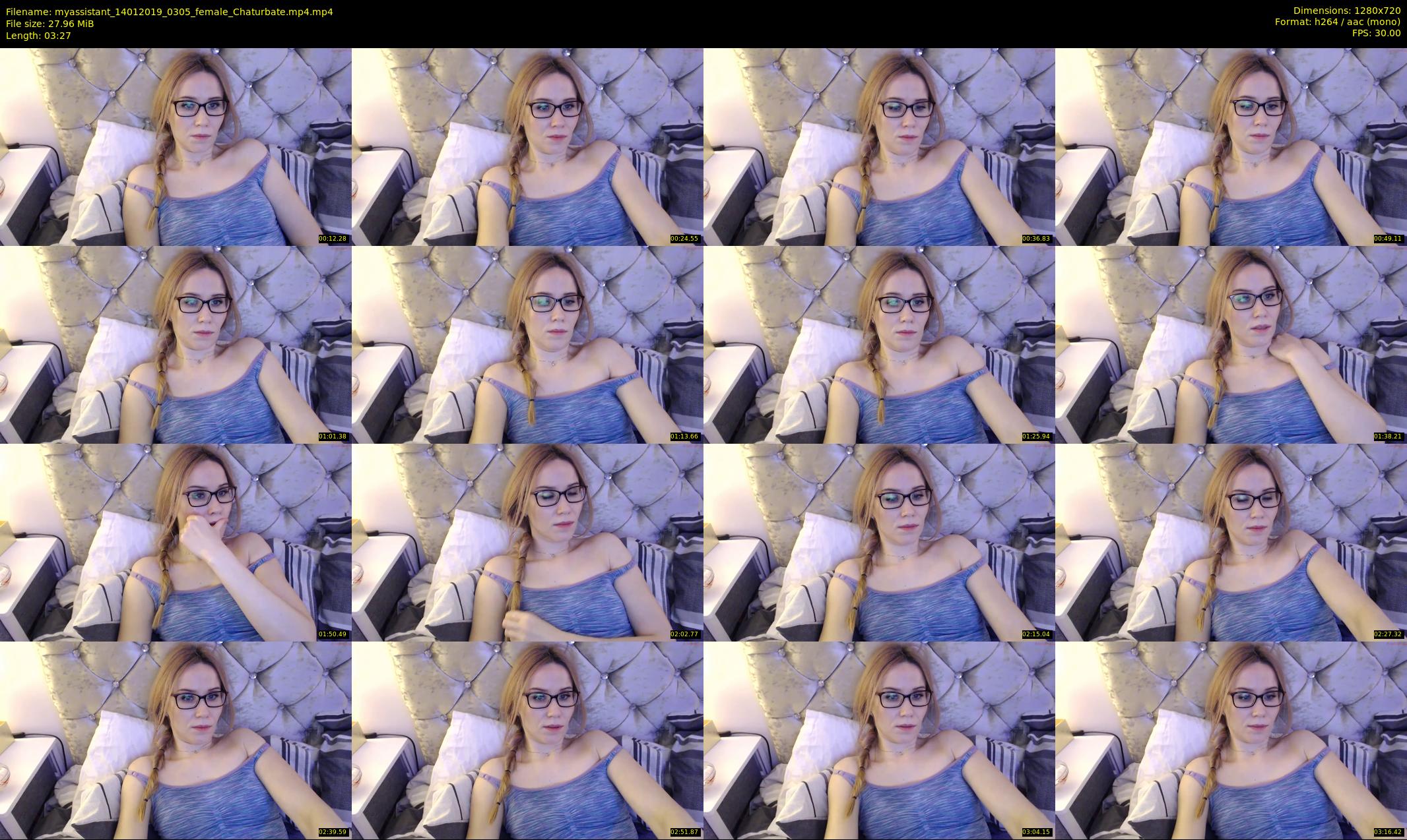 myassistant — 4 minute Chaturbate female cam show recording, 720p, Jan 14, 2019