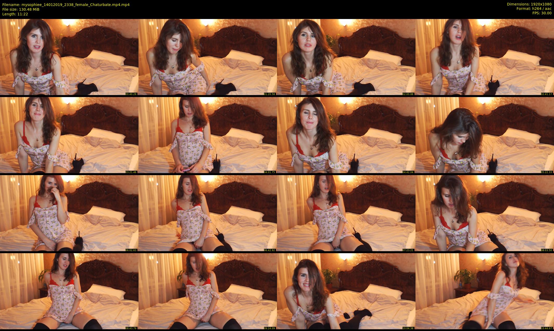 mysophiee — 12 minute Chaturbate female cam show recording, 1080p, Jan 14, 2019