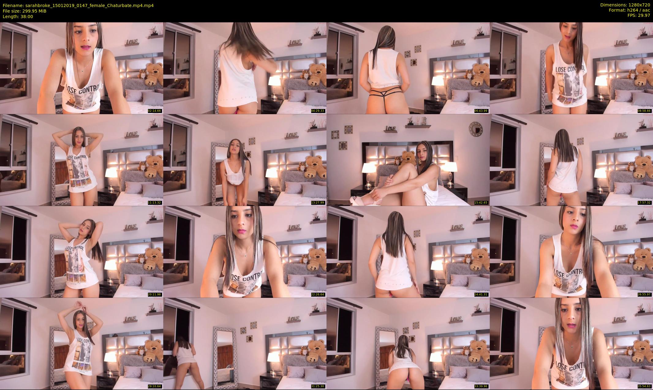 sarahbroke — 38 minute Chaturbate female cam show recording, 720p, Jan 15, 2019
