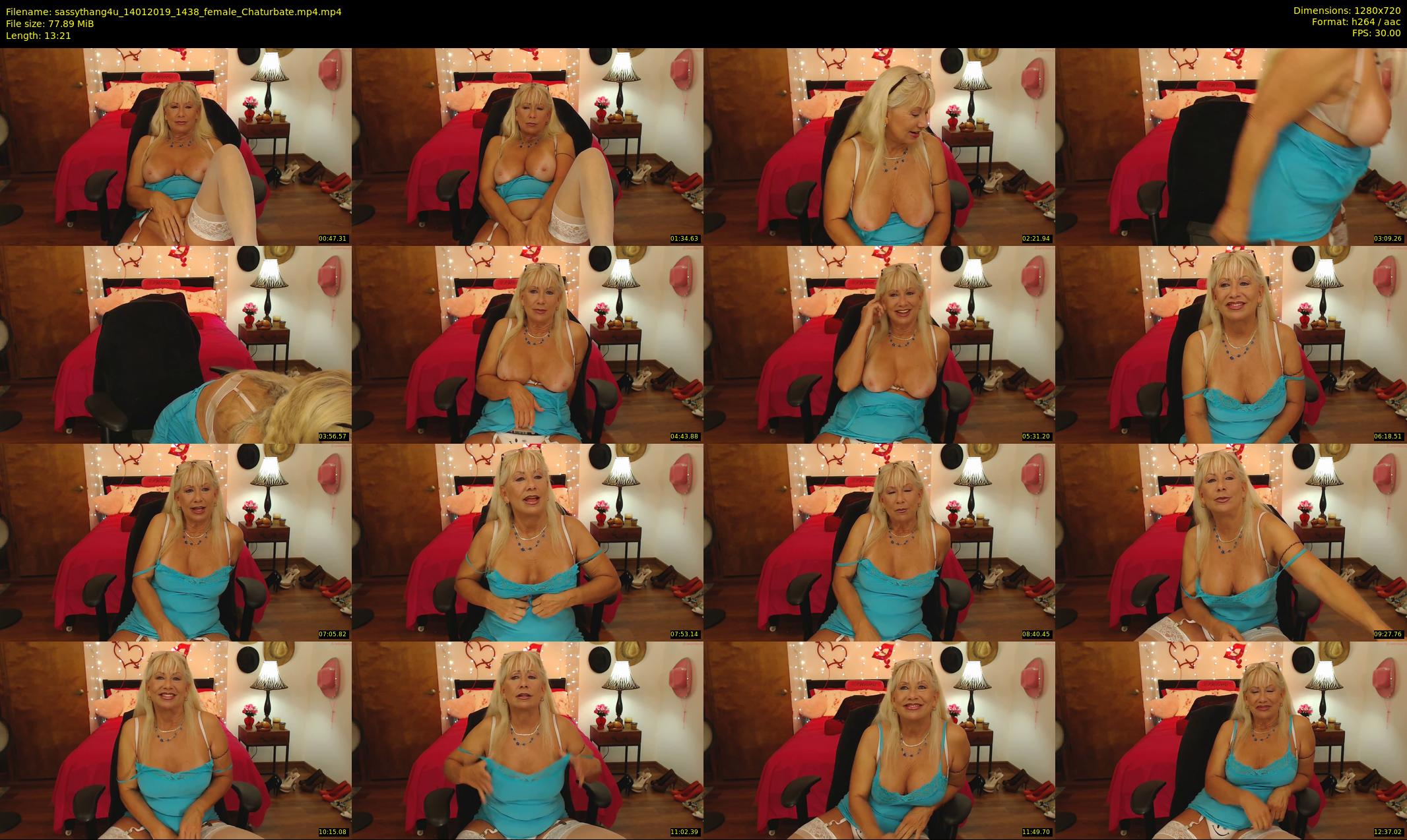 sassythang4u — 14 minute Chaturbate female cam show recording, 720p, Jan 14, 2019