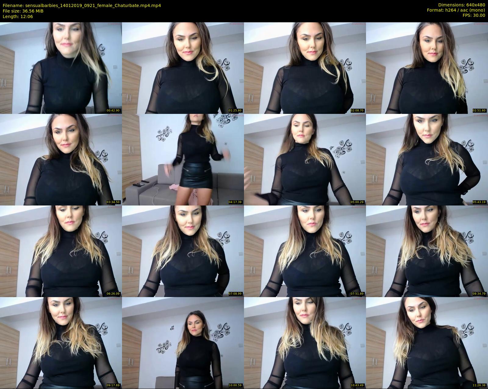sensualbarbies — 13 minute Chaturbate female cam show recording, 480p, Jan 14, 2019