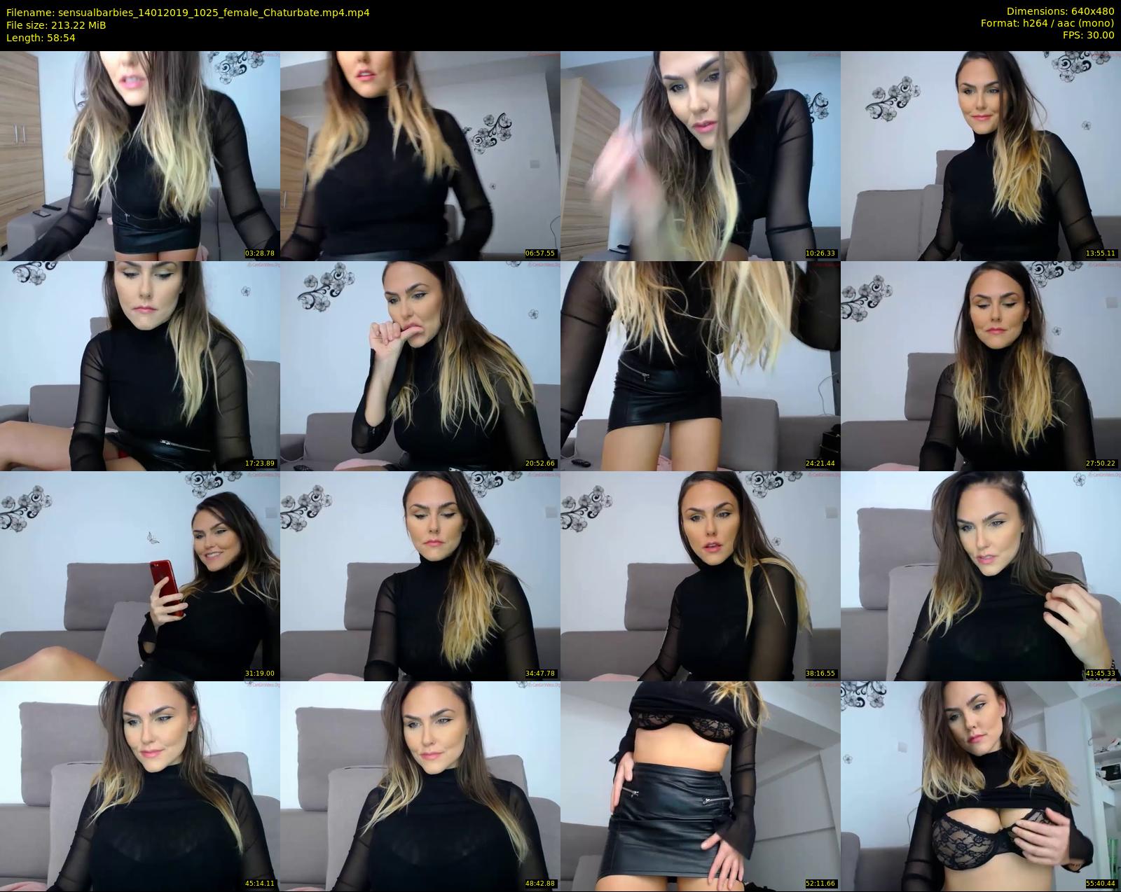 sensualbarbies — 59 minute Chaturbate female cam show recording, 480p, Jan 14, 2019