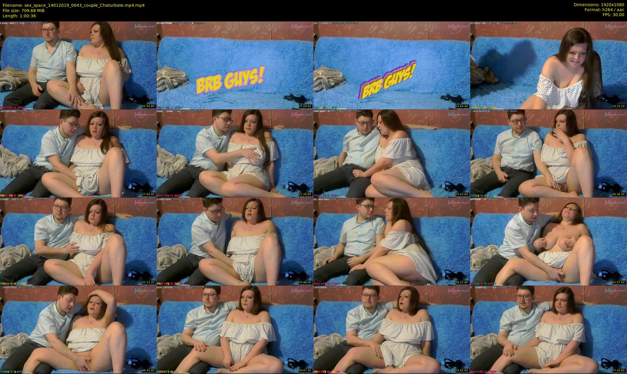sex_space — 61 minute Chaturbate couple cam show recording, 1080p, Jan 14, 2019