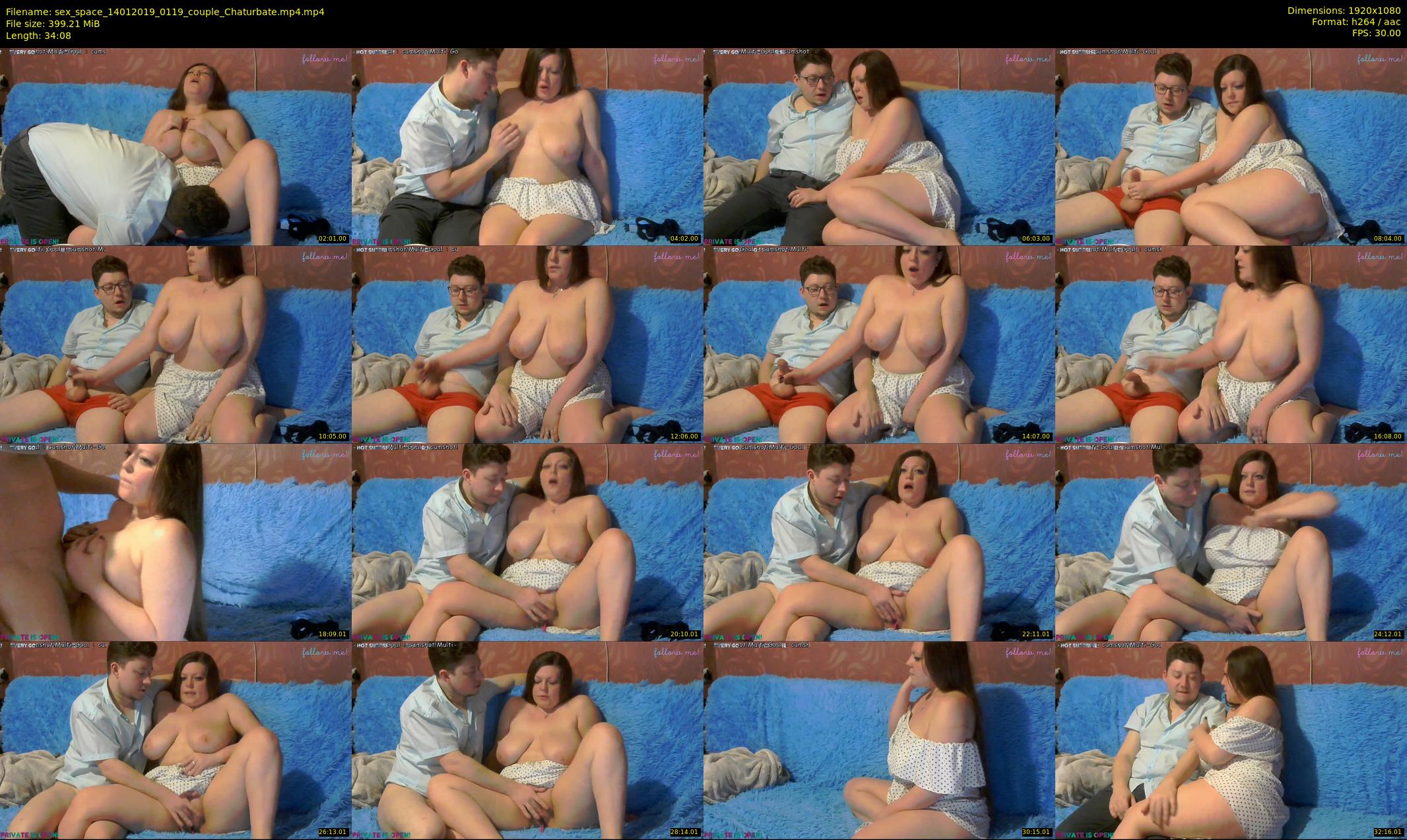 sex_space — 35 minute Chaturbate couple cam show recording, 1080p, Jan 14, 2019