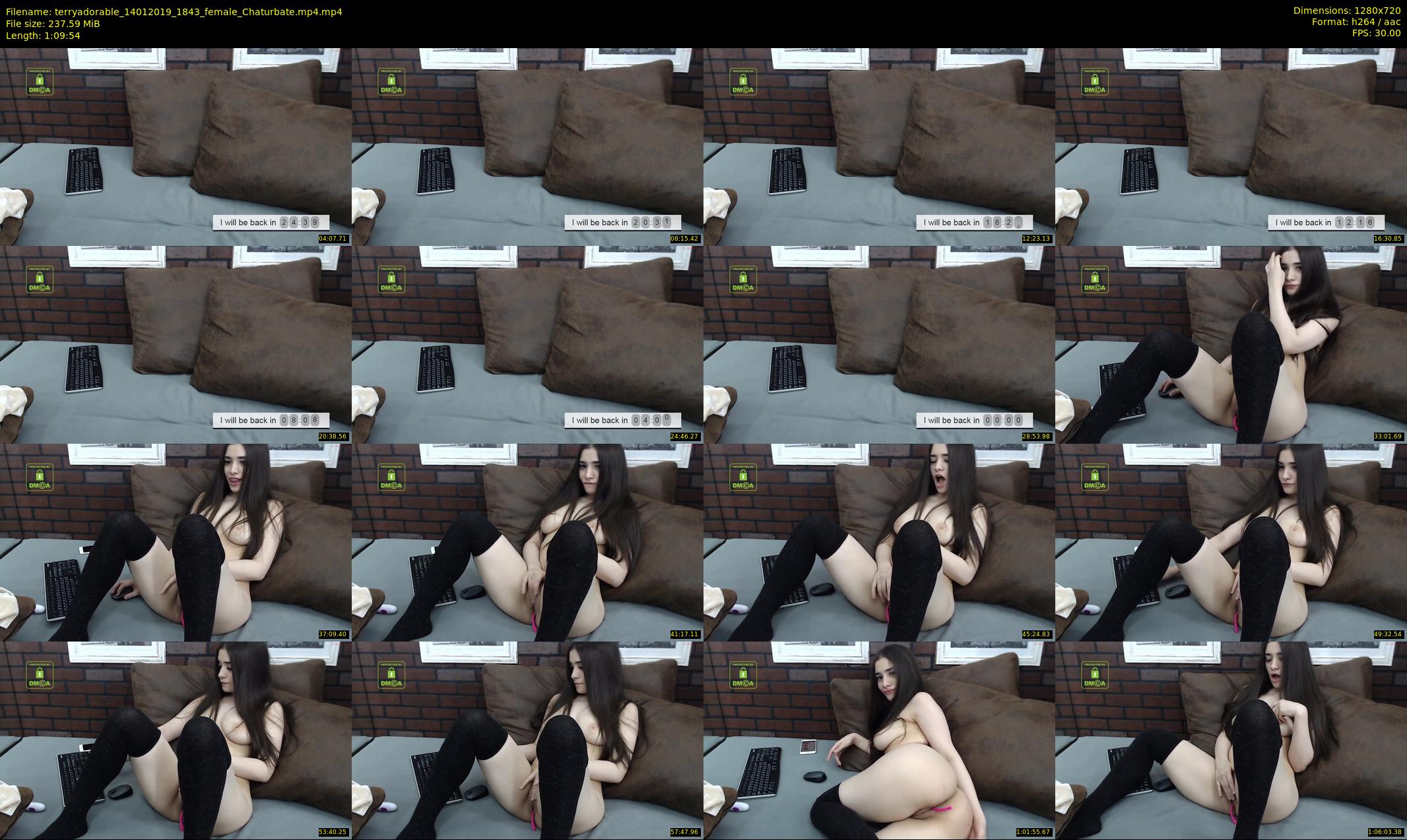 terryadorable — 70 minute Chaturbate female cam show recording, 720p, Jan 14, 2019