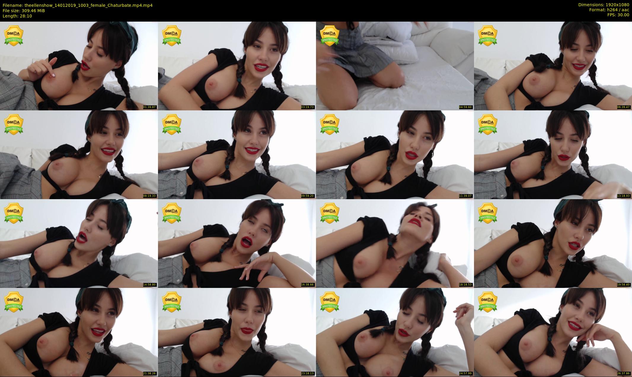 theellenshow — 29 minute Chaturbate female cam show recording, 1080p, Jan 14, 2019