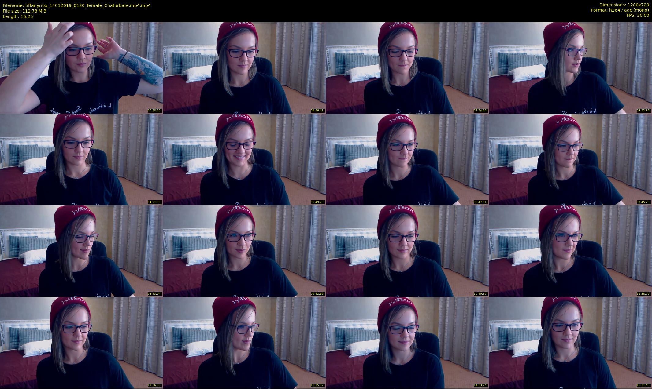 tiffanyriox — 17 minute Chaturbate female cam show recording, 720p, Jan 14, 2019