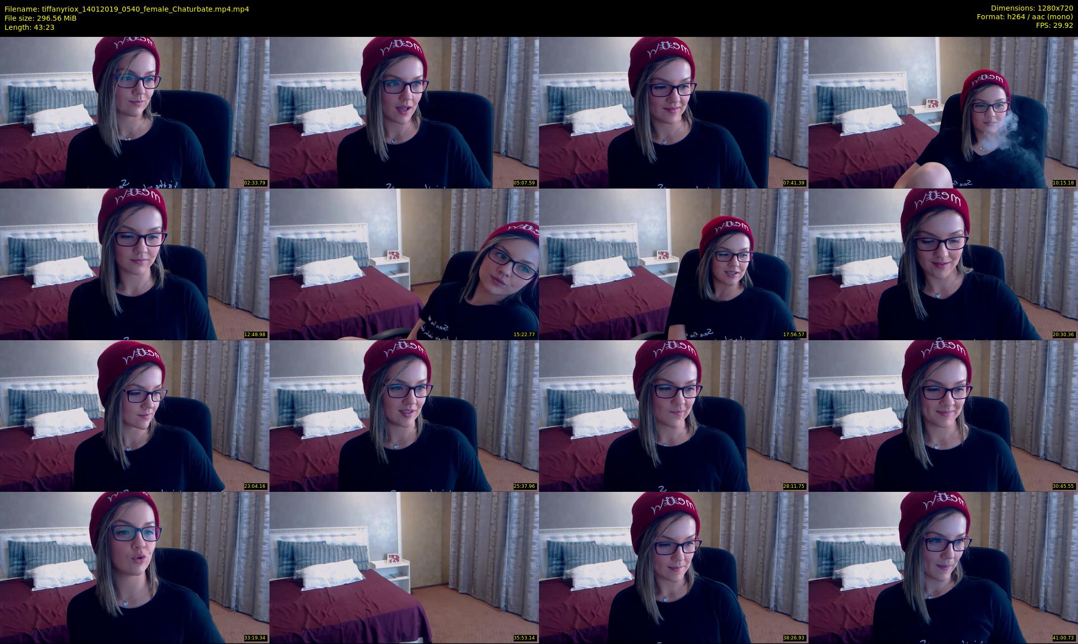 tiffanyriox — 44 minute Chaturbate female cam show recording, 720p, Jan 14, 2019