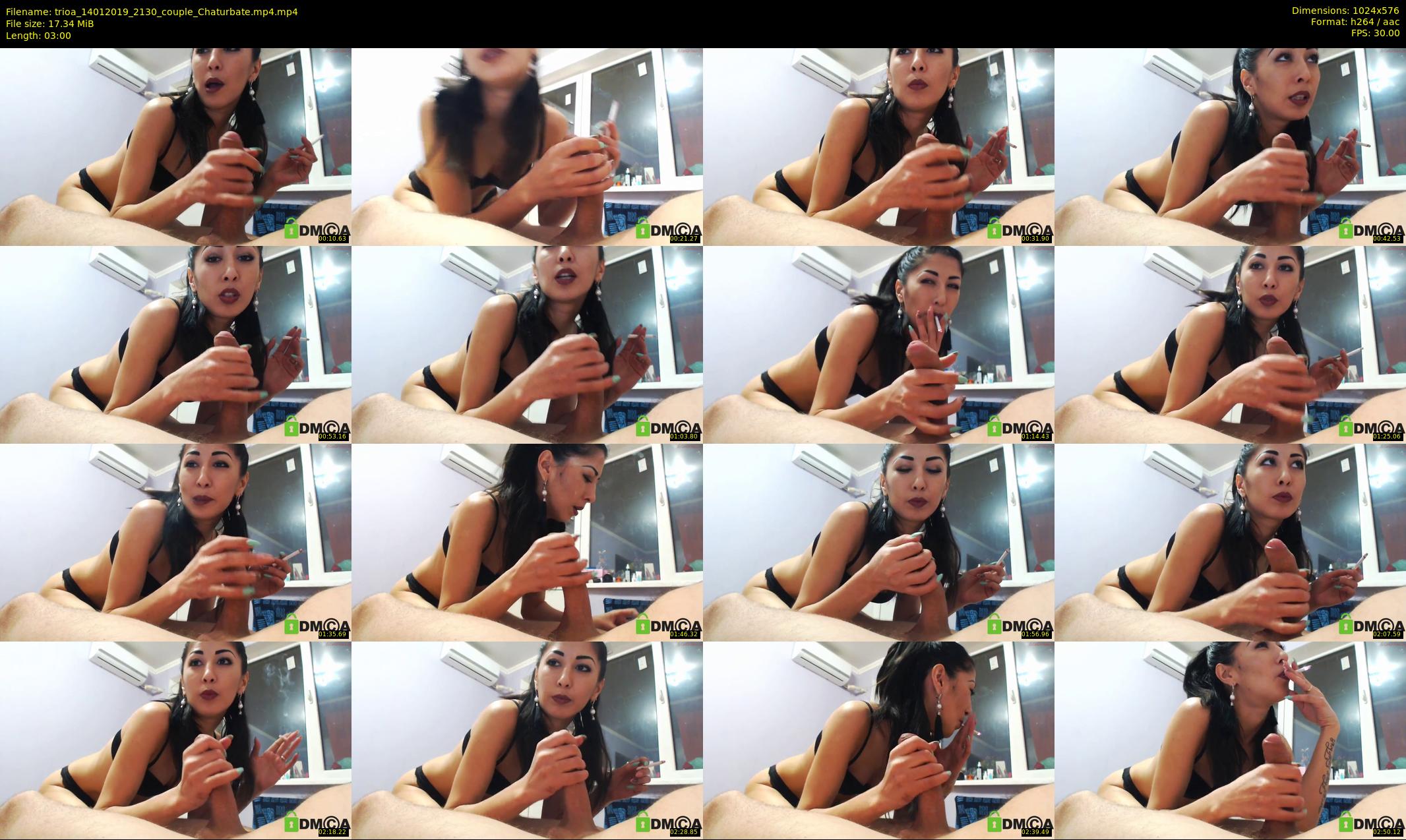 trioa — 3 minute Chaturbate couple cam show recording, 480p, Jan 14, 2019