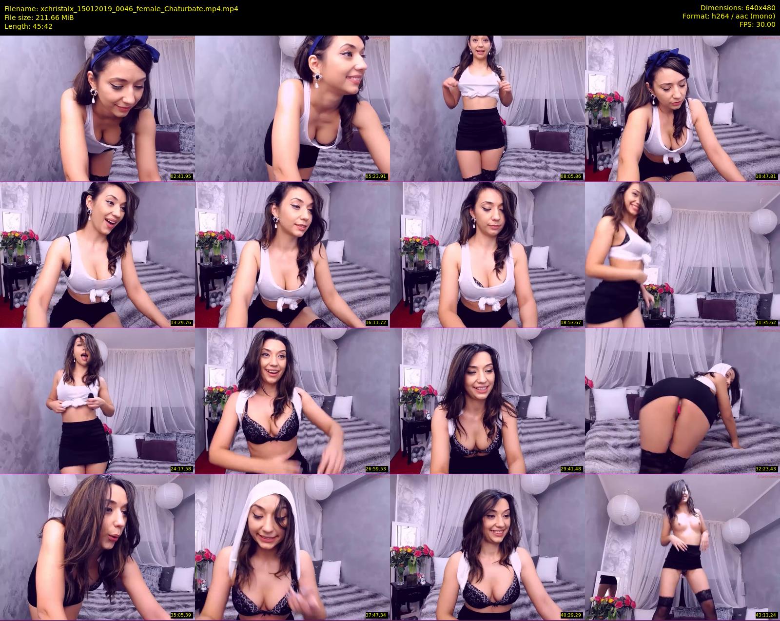 xchristalx — 46 minute Chaturbate female cam show recording, 480p, Jan 15, 2019