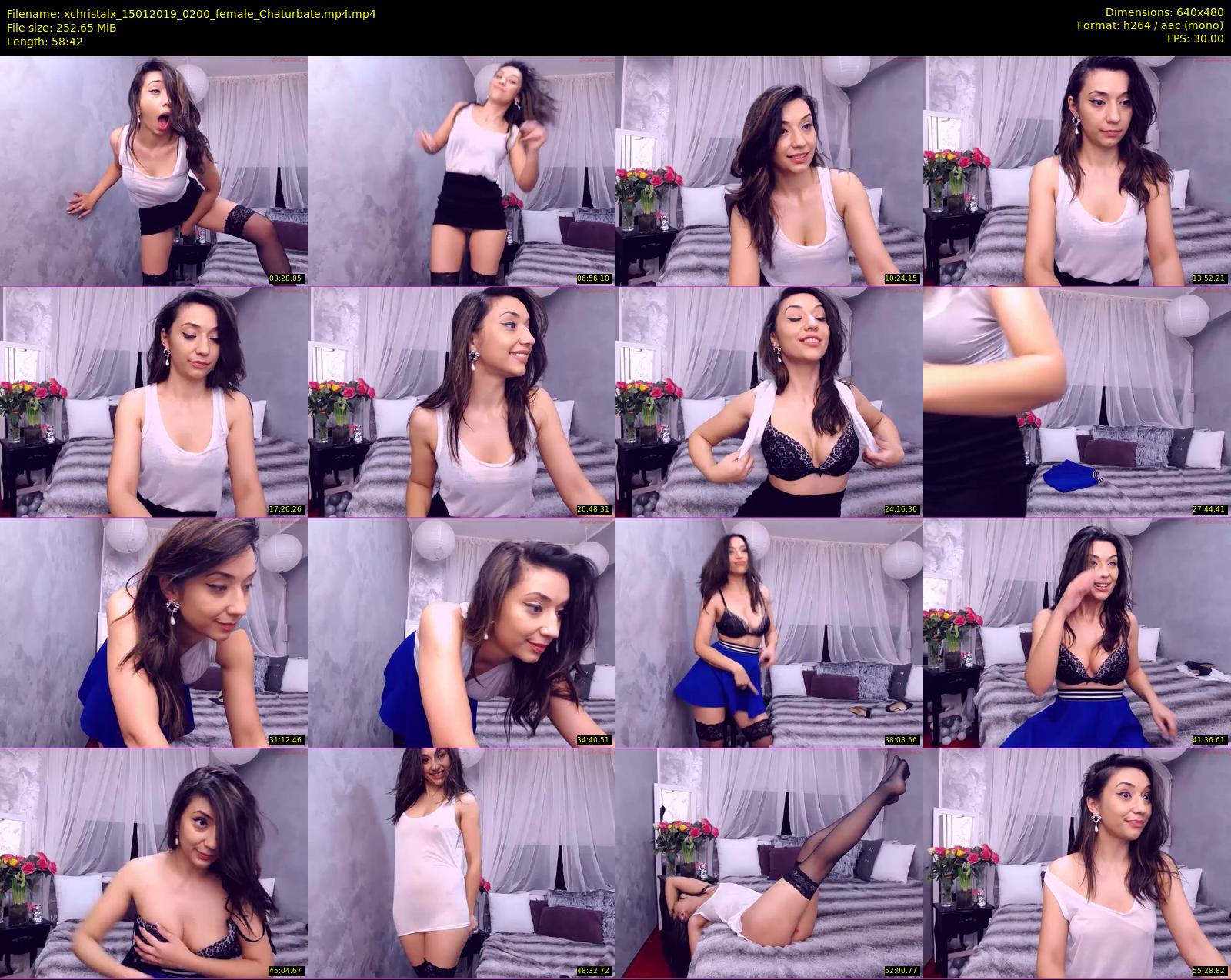 xchristalx — 59 minute Chaturbate female cam show recording, 480p, Jan 15, 2019