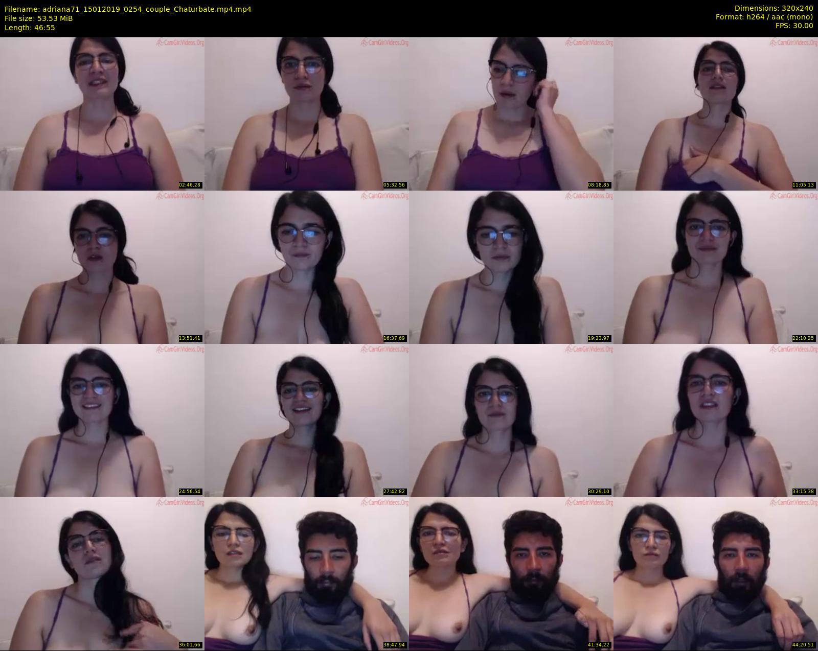 adriana71 — 47 minute Chaturbate couple cam show recording, SD, Jan 15, 2019