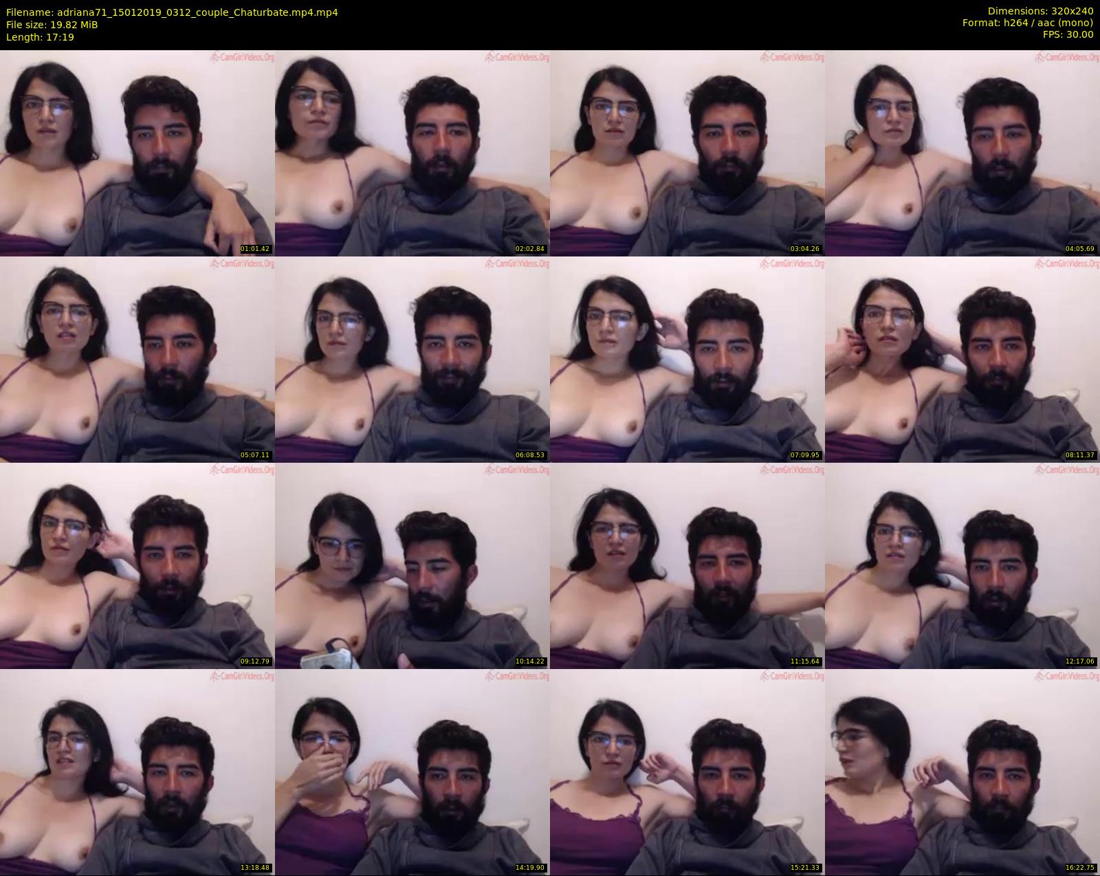 adriana71 — 18 minute Chaturbate couple cam show recording, SD, Jan 15, 2019