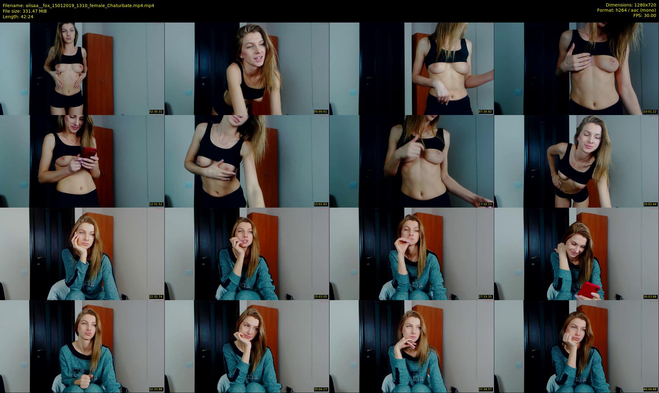 alisaa__fox — 43 minute Chaturbate female cam show recording, 720p, Jan 15, 2019