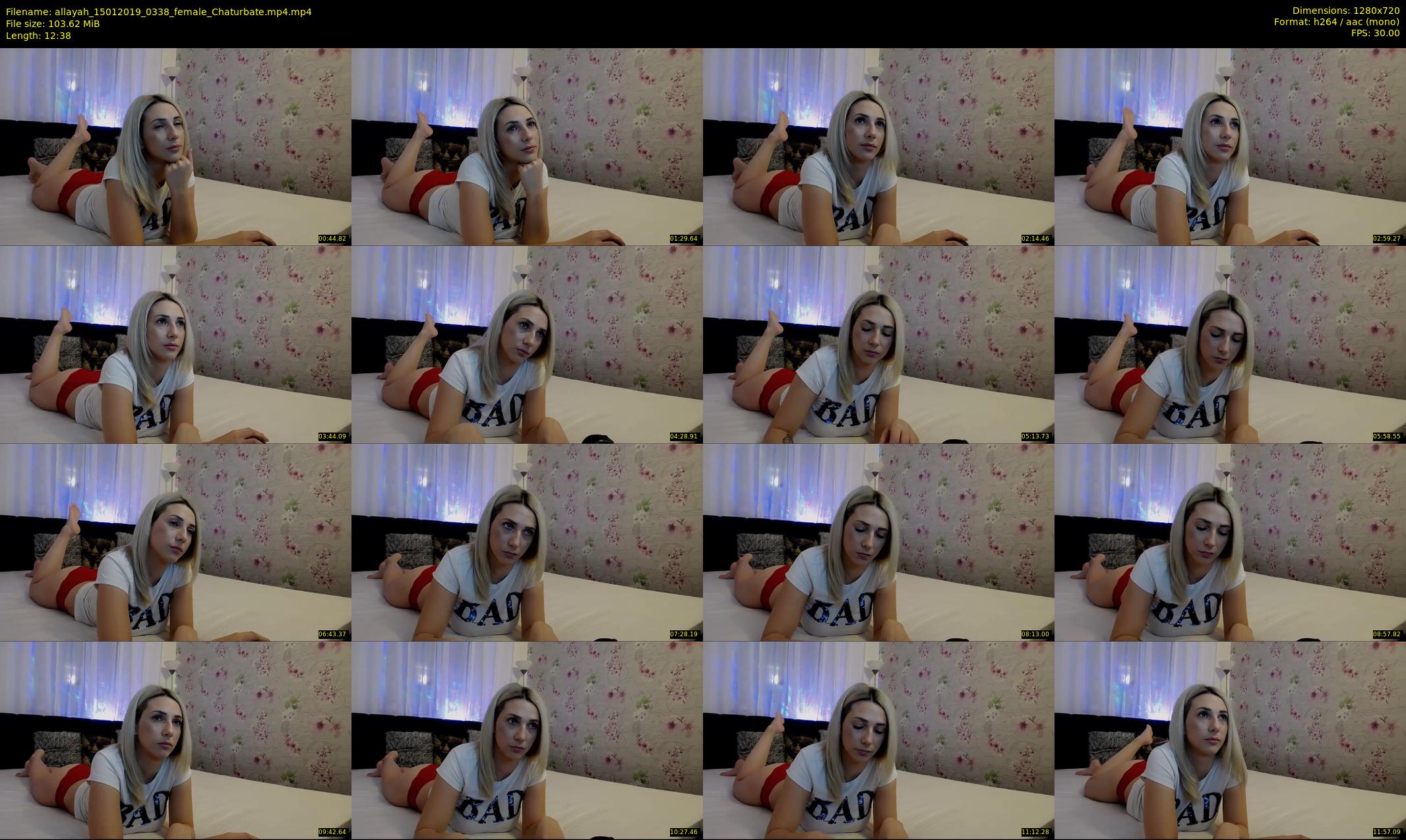 allayah — 13 minute Chaturbate female cam show recording, 720p, Jan 15, 2019