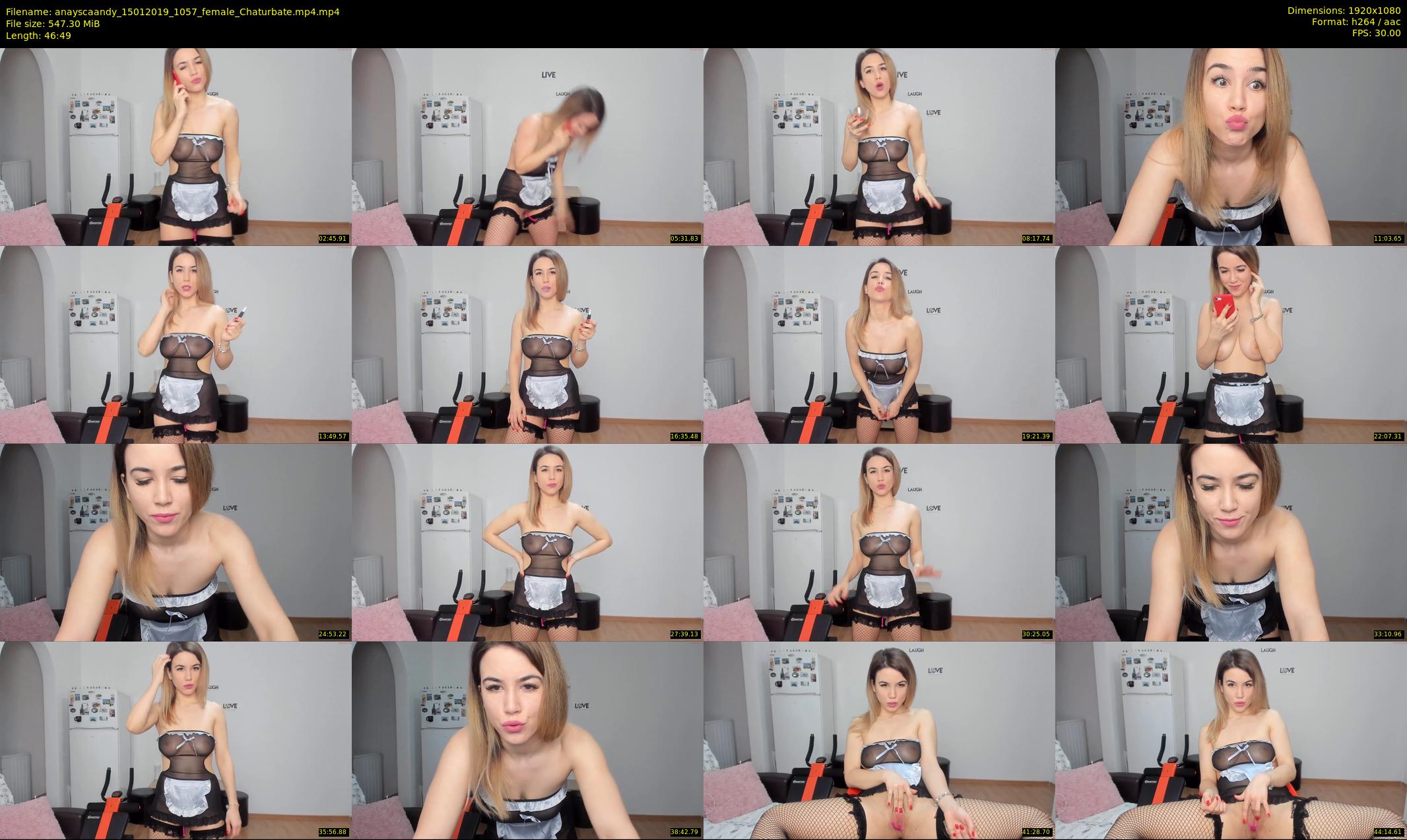 anayscaandy — 47 minute Chaturbate female cam show recording, 1080p, Jan 15, 2019