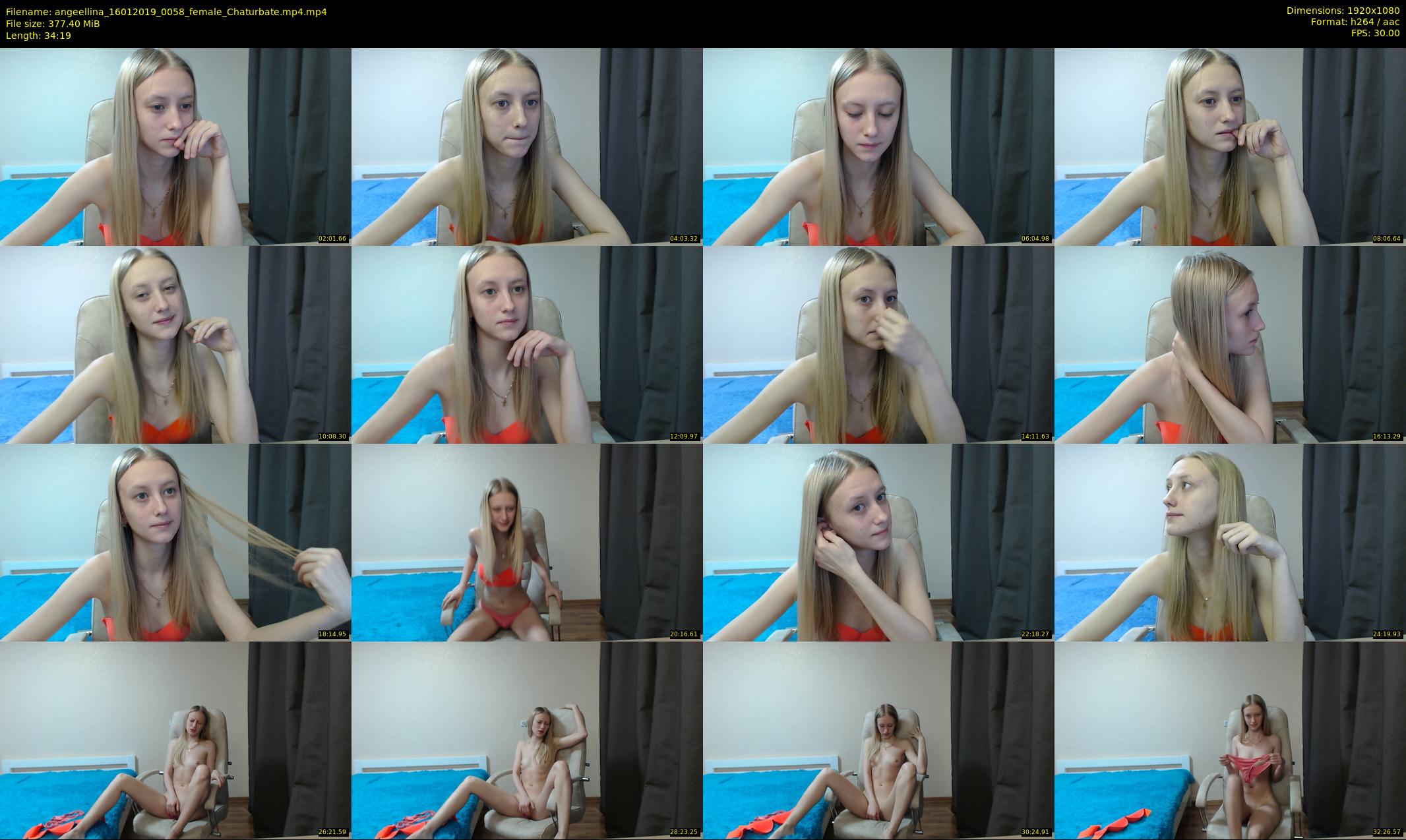 angeellina — 35 minute Chaturbate female cam show recording, 1080p, Jan 16, 2019