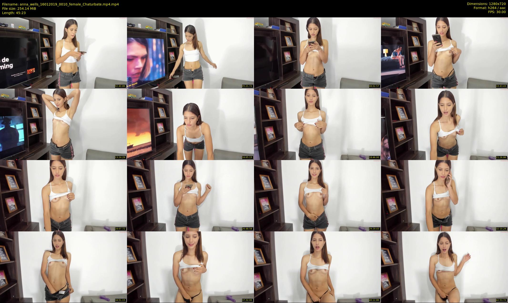 anna_wells — 46 minute Chaturbate female cam show recording, 720p, Jan 16, 2019