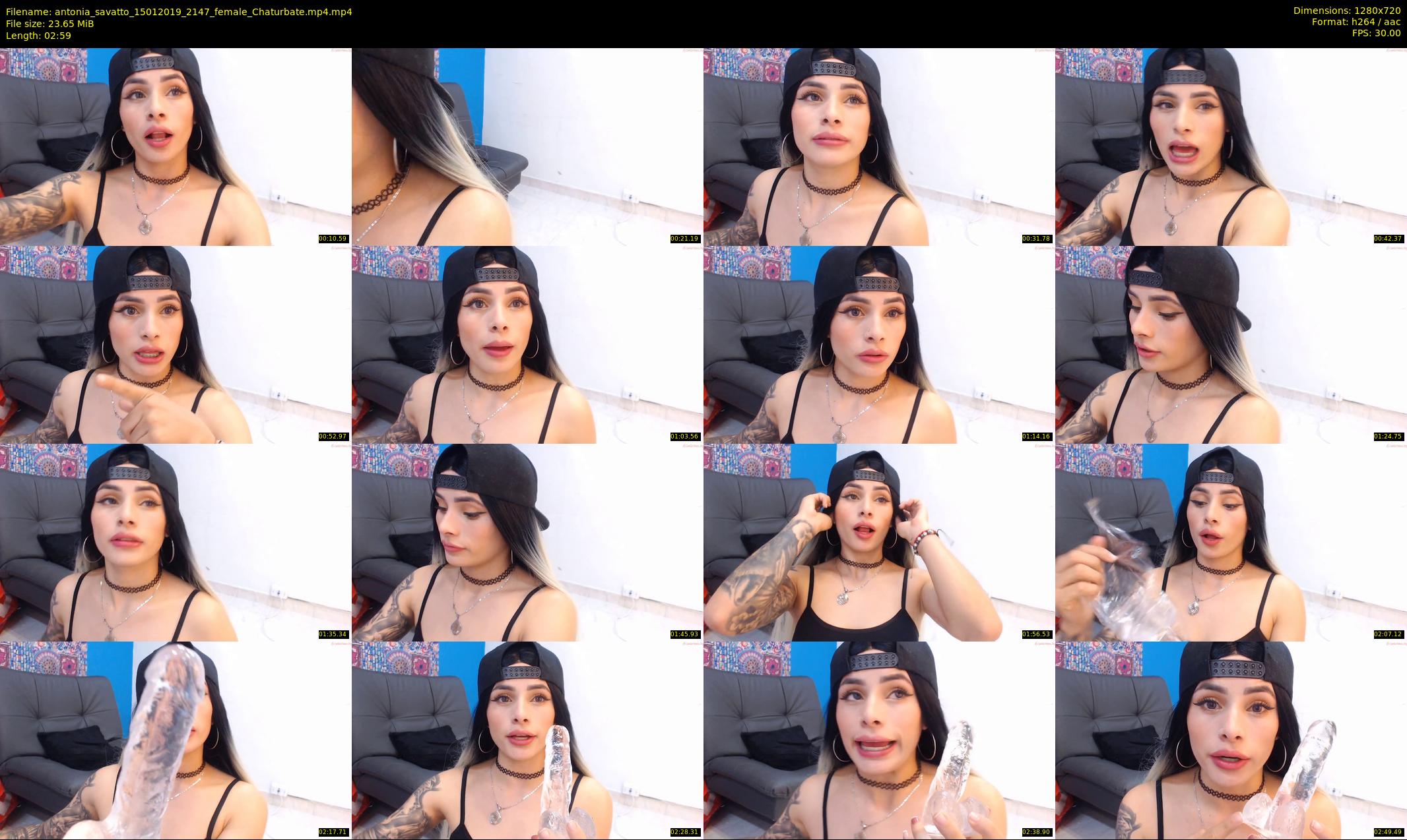 antonia_savatto — 3 minute Chaturbate female cam show recording, 720p, Jan 15, 2019