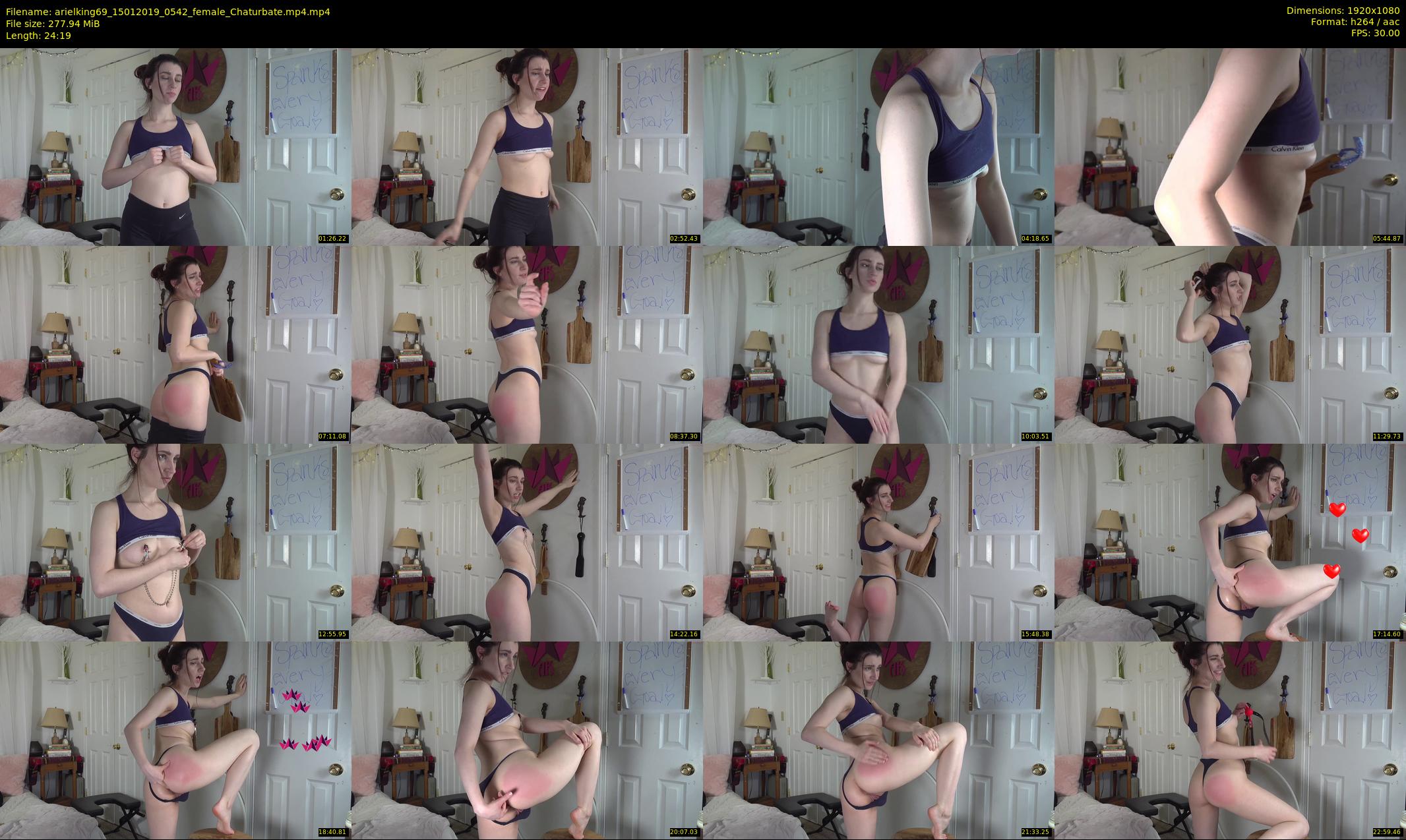 arielking69 — 25 minute Chaturbate female cam show recording, 1080p, Jan 15, 2019