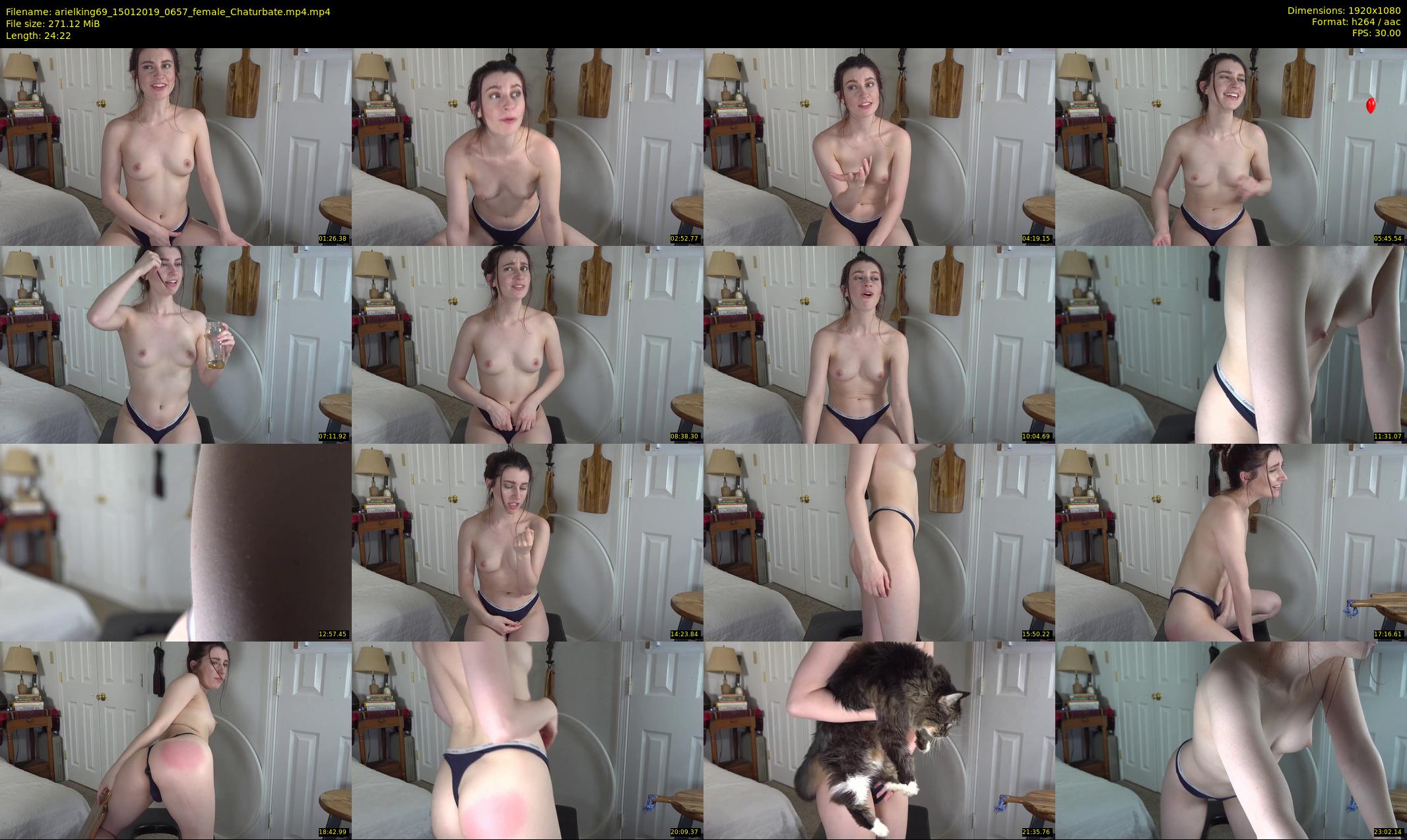 arielking69 — 25 minute Chaturbate female cam show recording, 1080p, Jan 15, 2019