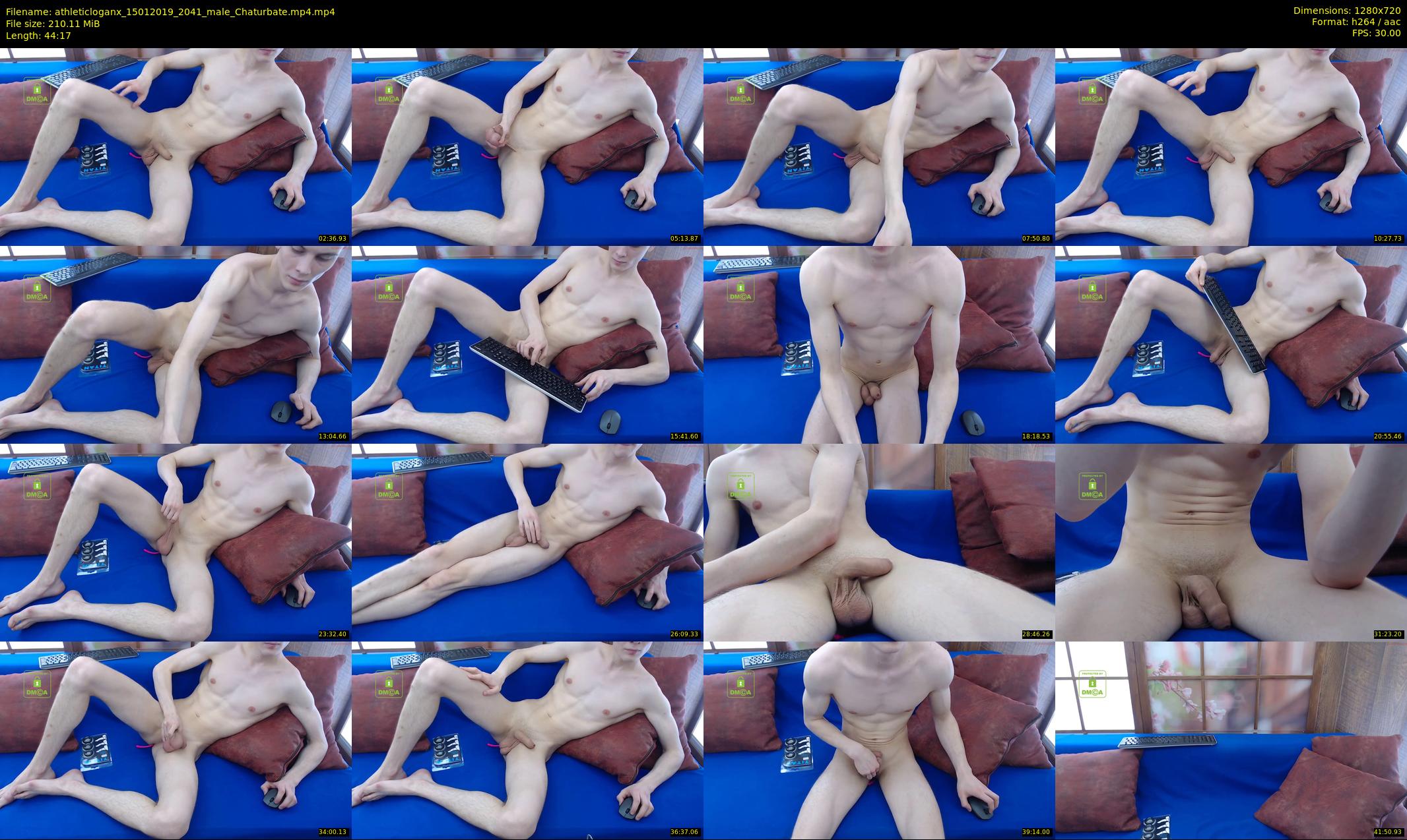 athleticloganx — 45 minute Chaturbate male cam show recording, 720p, Jan 15, 2019
