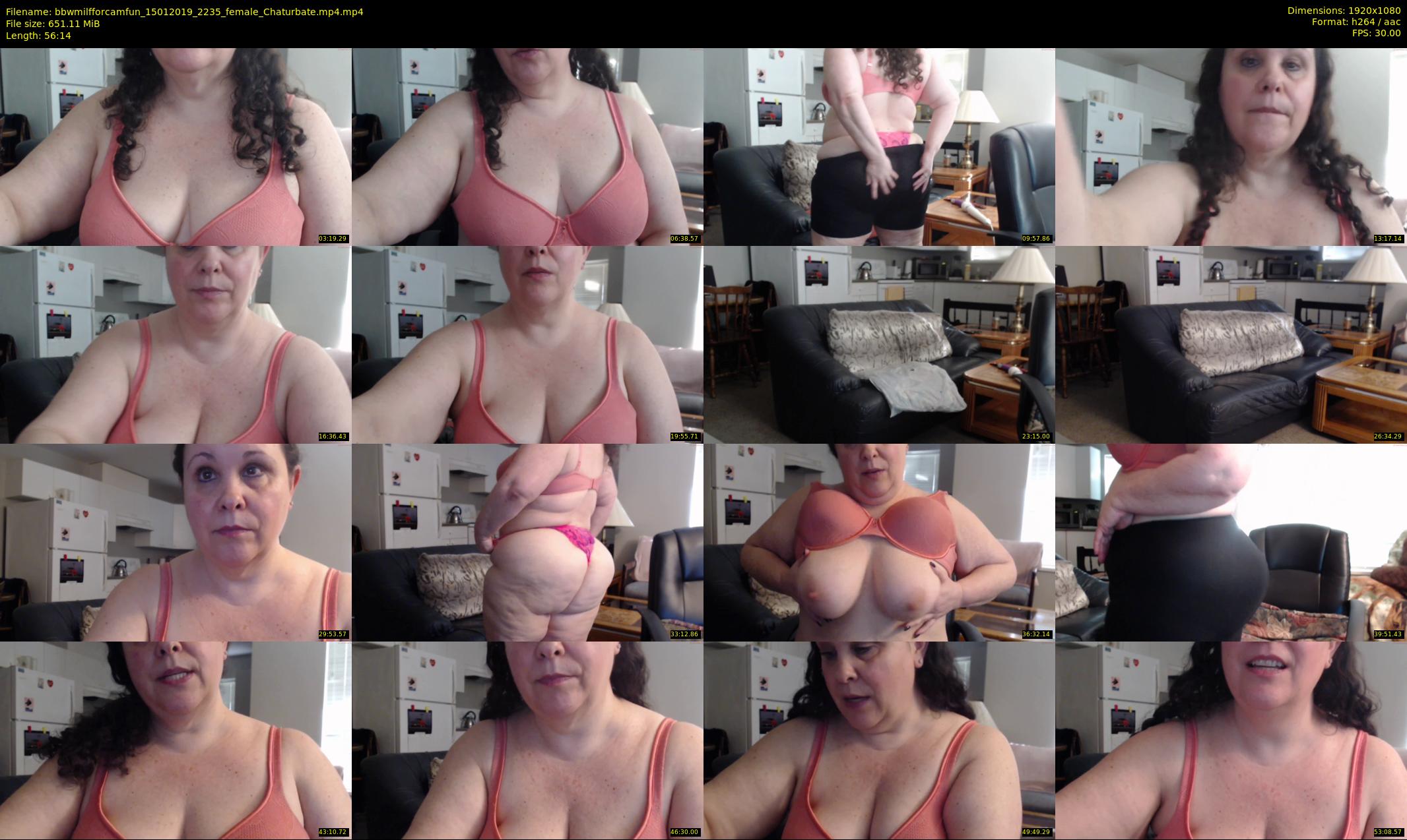 bbwmilfforcamfun — 57 minute Chaturbate female cam show recording, 1080p, Jan 15, 2019