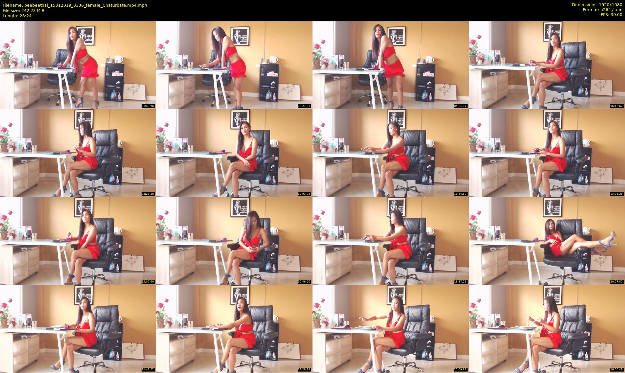 beebeethai — 29 minute Chaturbate female cam show recording, 1080p, Jan 15, 2019