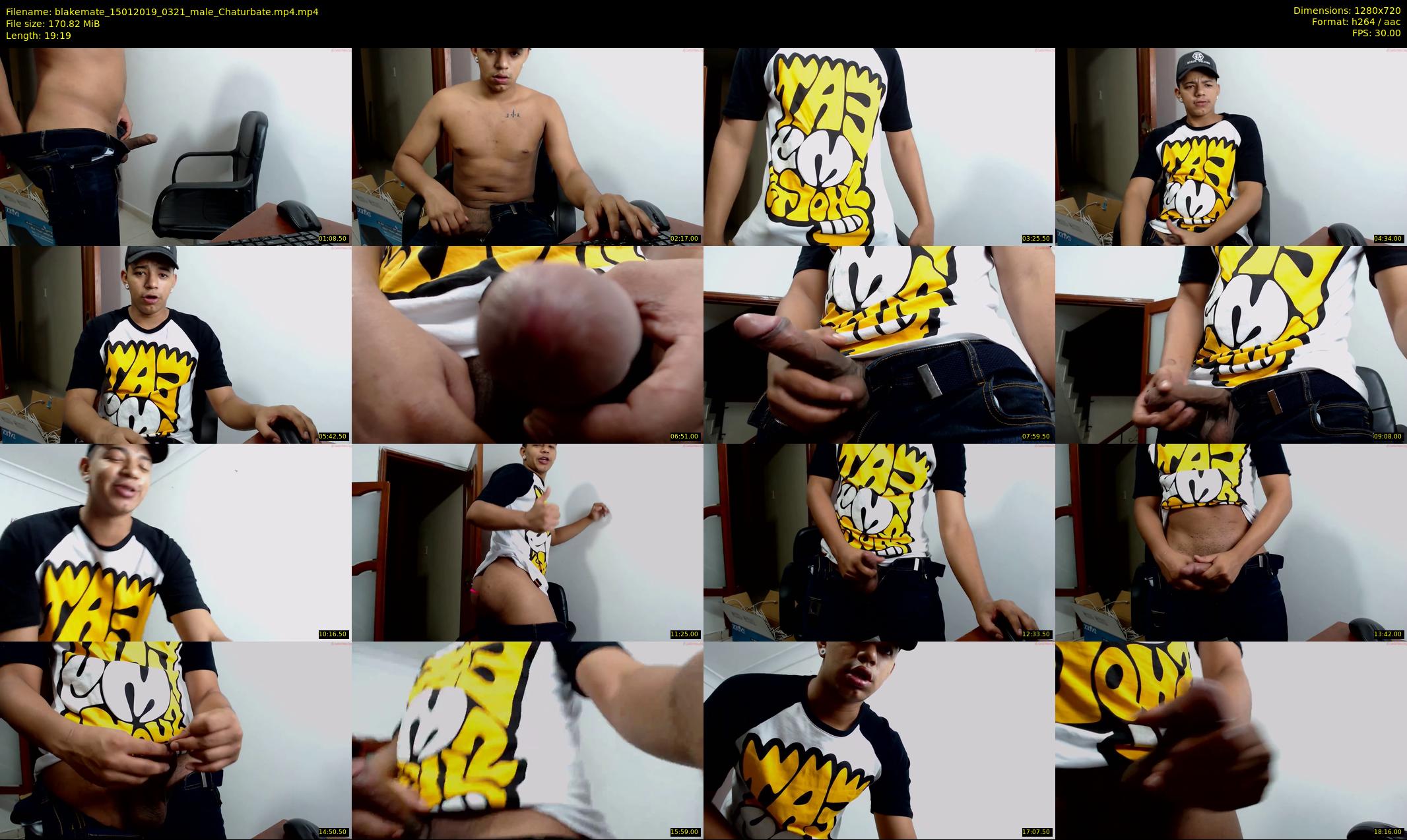 blakemate — 20 minute Chaturbate male cam show recording, 720p, Jan 15, 2019