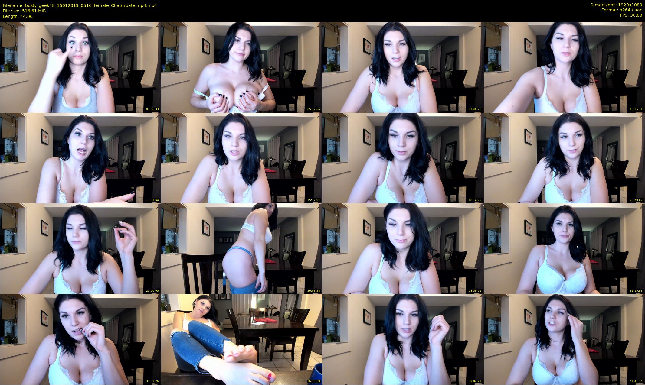 busty_geek48 — 45 minute Chaturbate female cam show recording, 1080p, Jan 15, 2019