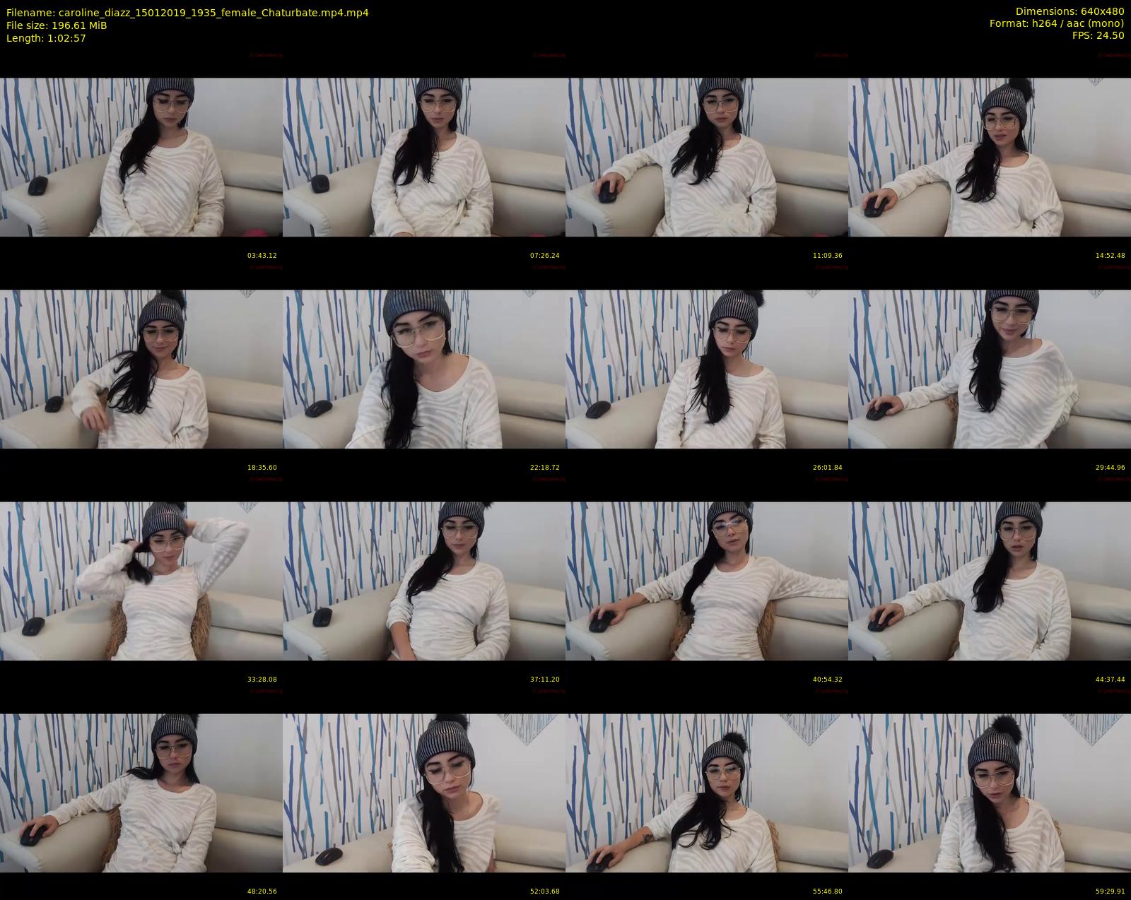 caroline_diazz — 63 minute Chaturbate female cam show recording, 480p, Jan 15, 2019