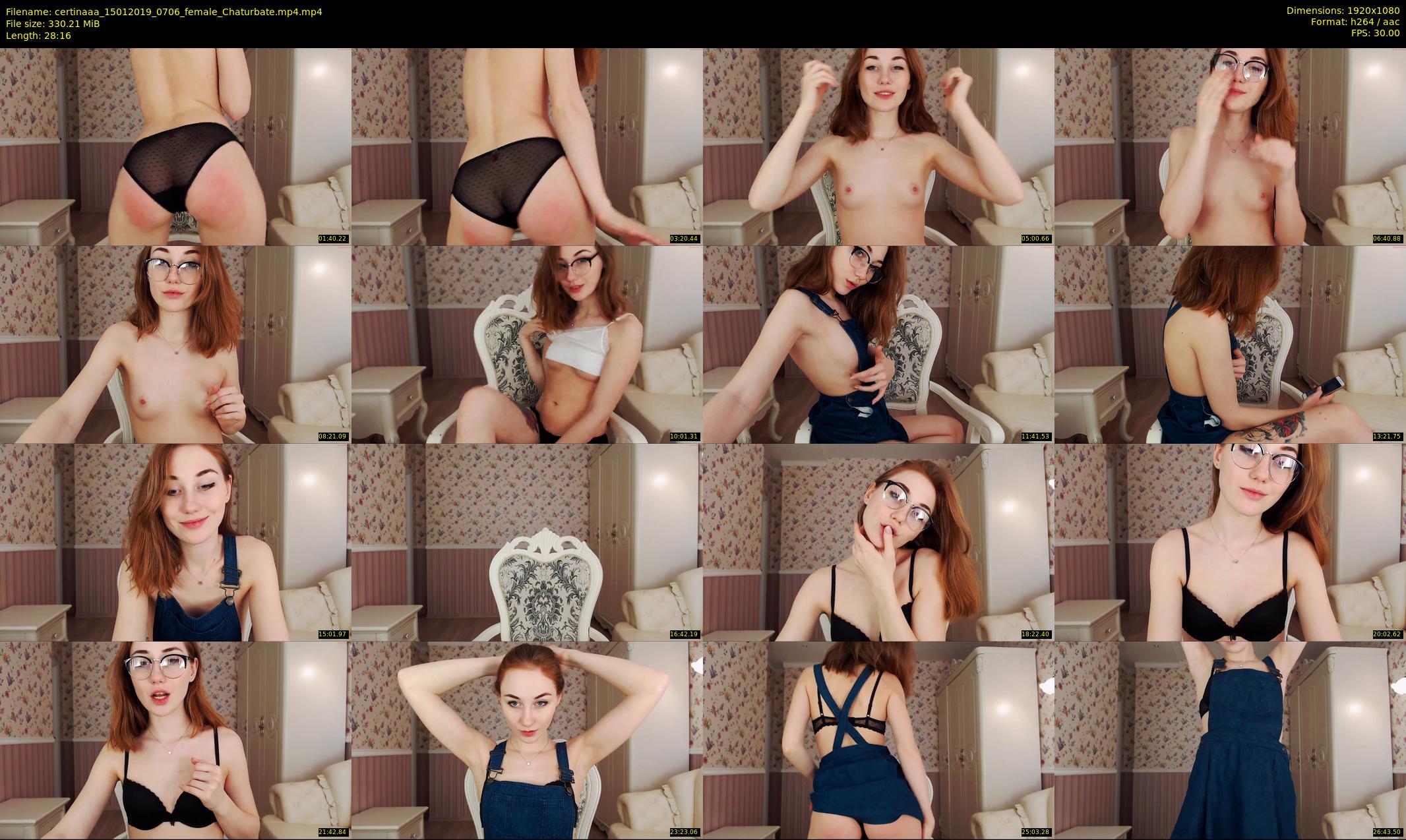 certinaaa — 29 minute Chaturbate female cam show recording, 1080p, Jan 15, 2019