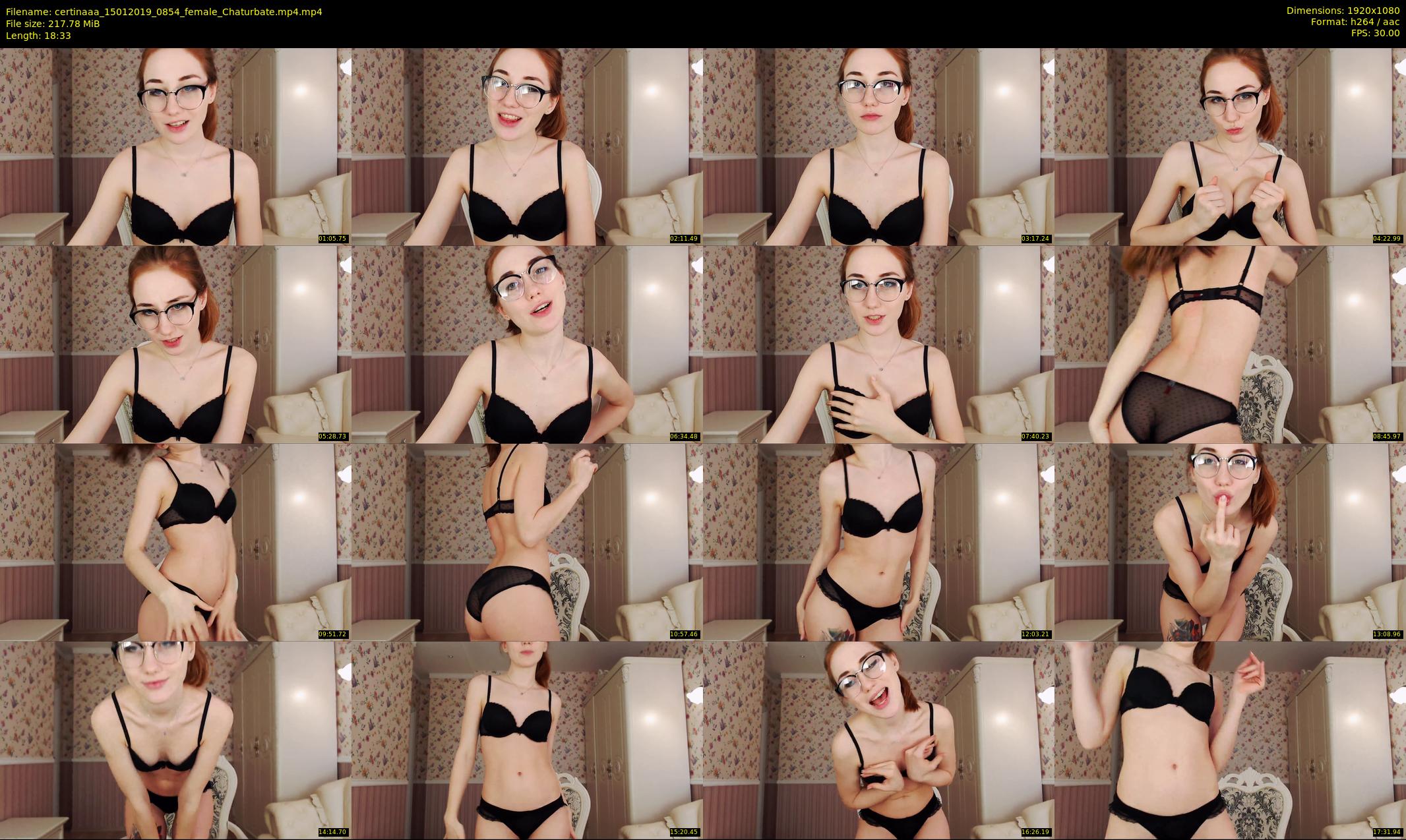 certinaaa — 19 minute Chaturbate female cam show recording, 1080p, Jan 15, 2019