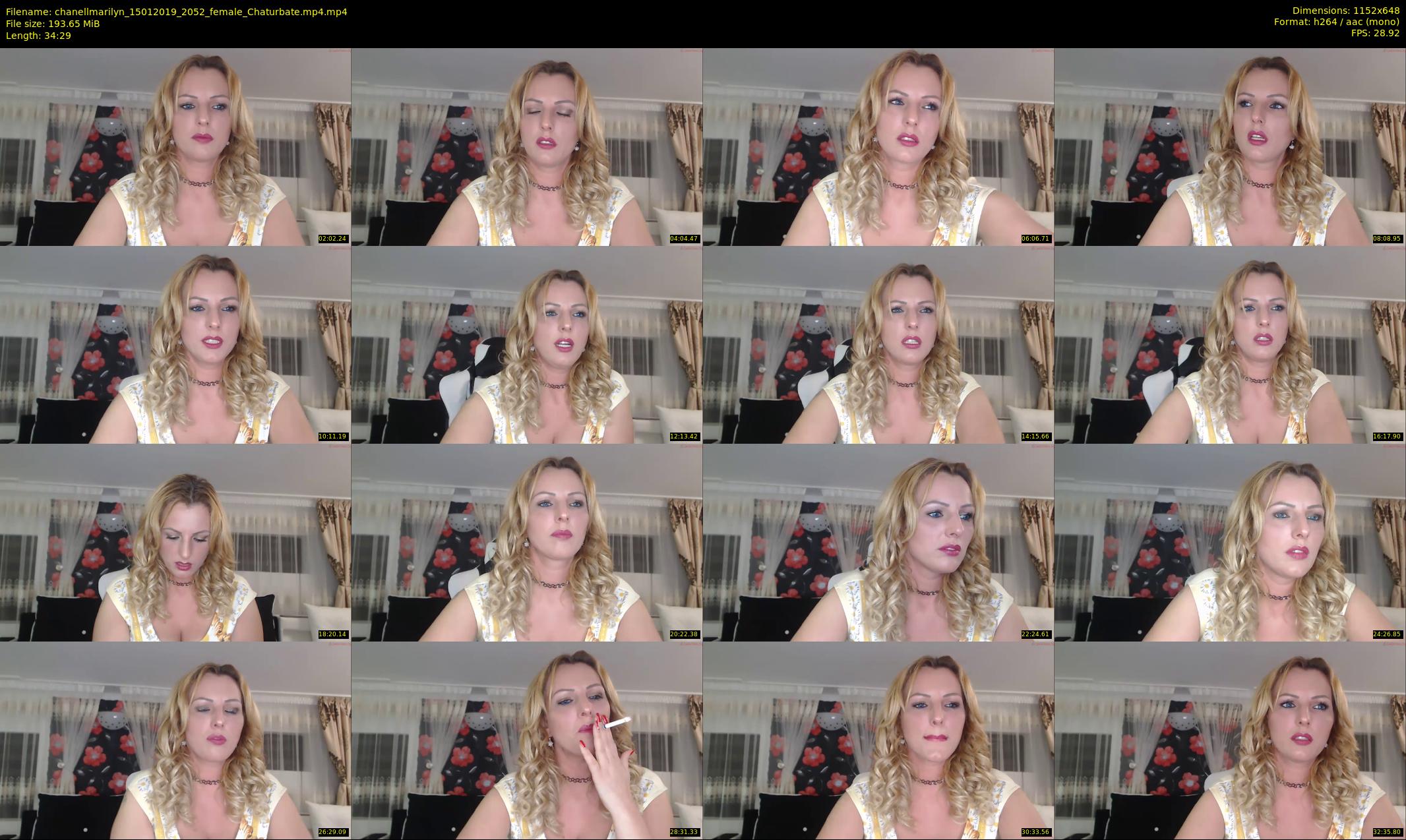 chanellmarilyn — 35 minute Chaturbate female cam show recording, 480p, Jan 15, 2019