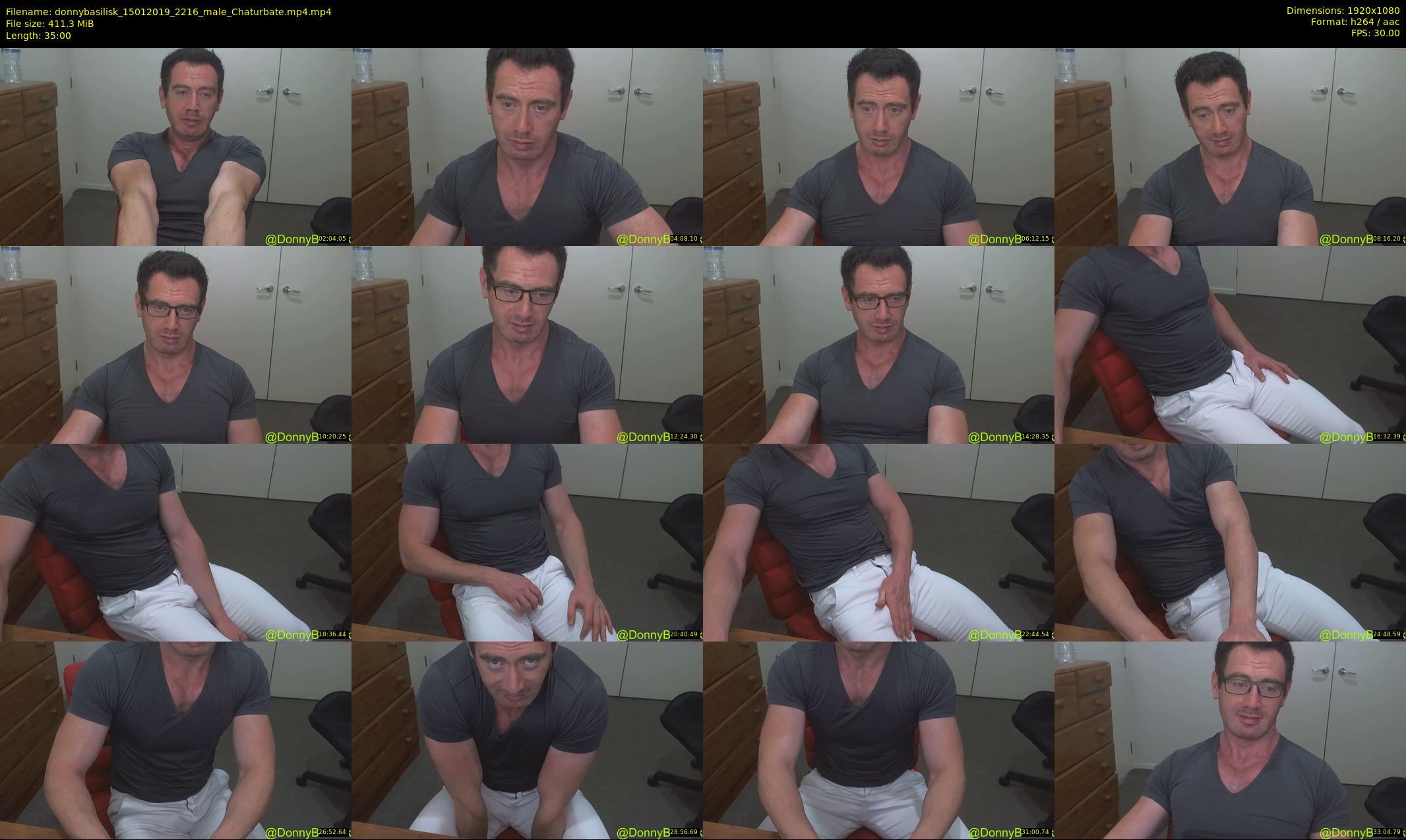 donnybasilisk — 35 minute Chaturbate male cam show recording, 1080p, Jan 15, 2019