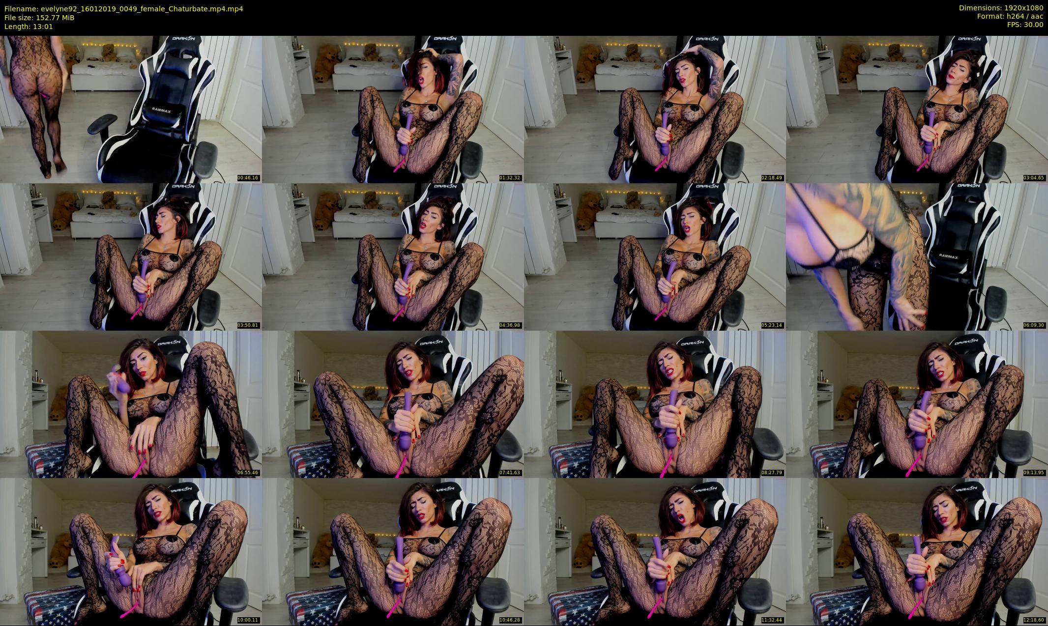 evelyne92 — 14 minute Chaturbate female cam show recording, 1080p, Jan 16, 2019