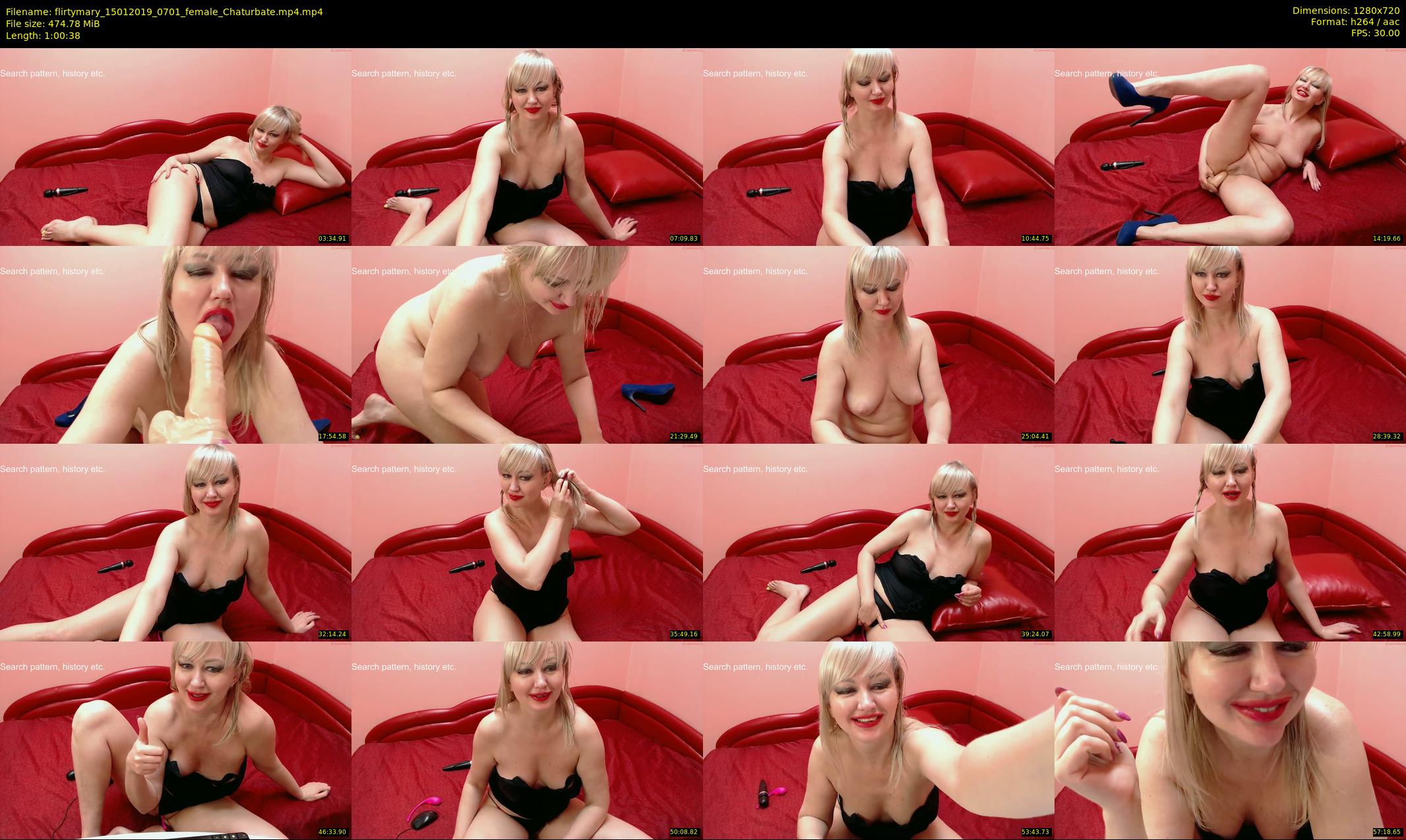 flirtymary — 61 minute Chaturbate female cam show recording, 720p, Jan 15, 2019