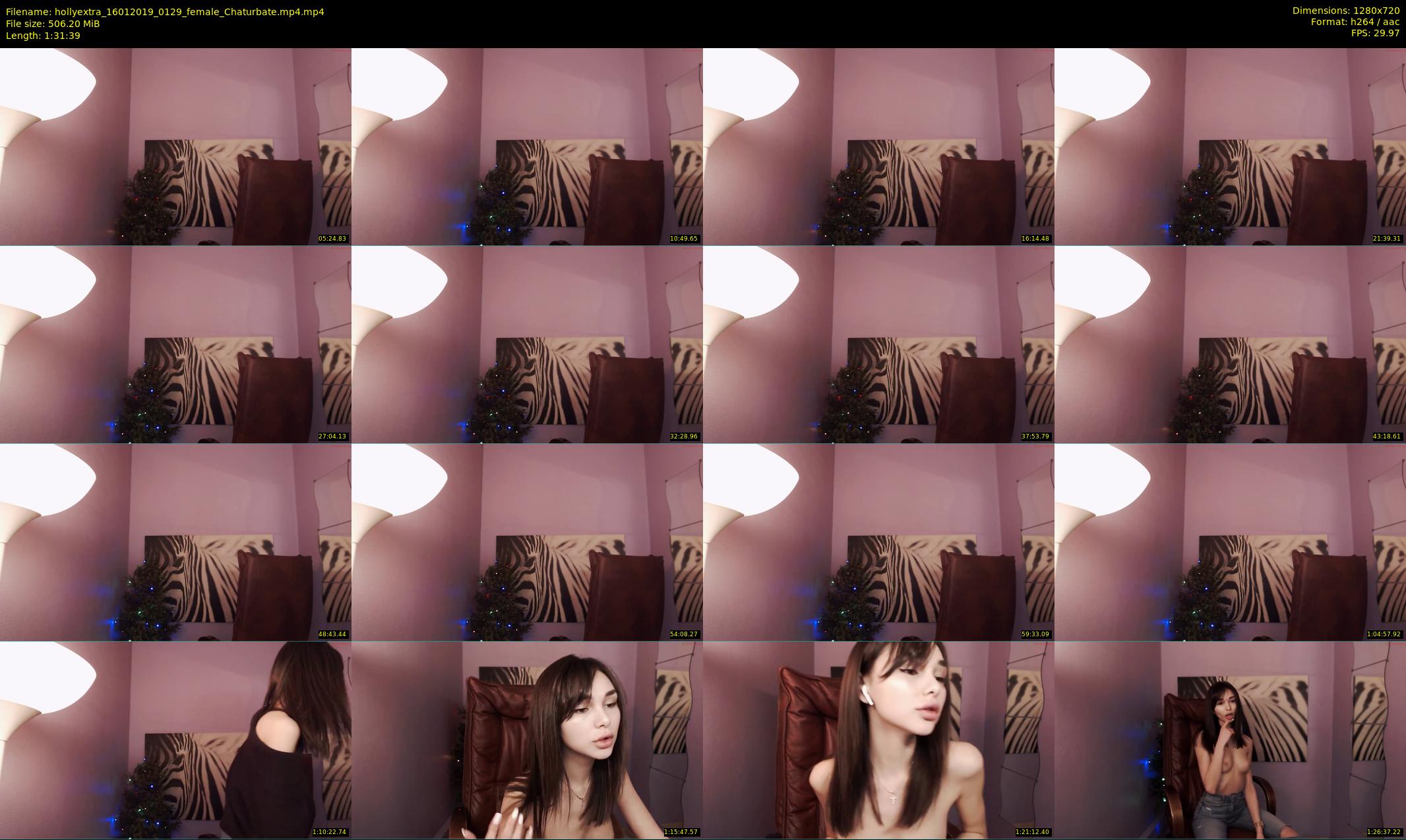 hollyextra — 92 minute Chaturbate female cam show recording, 720p, Jan 16, 2019