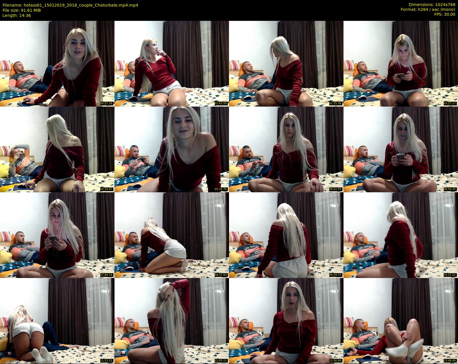 hotass01 — 15 minute Chaturbate couple cam show recording, 720p, Jan 15, 2019