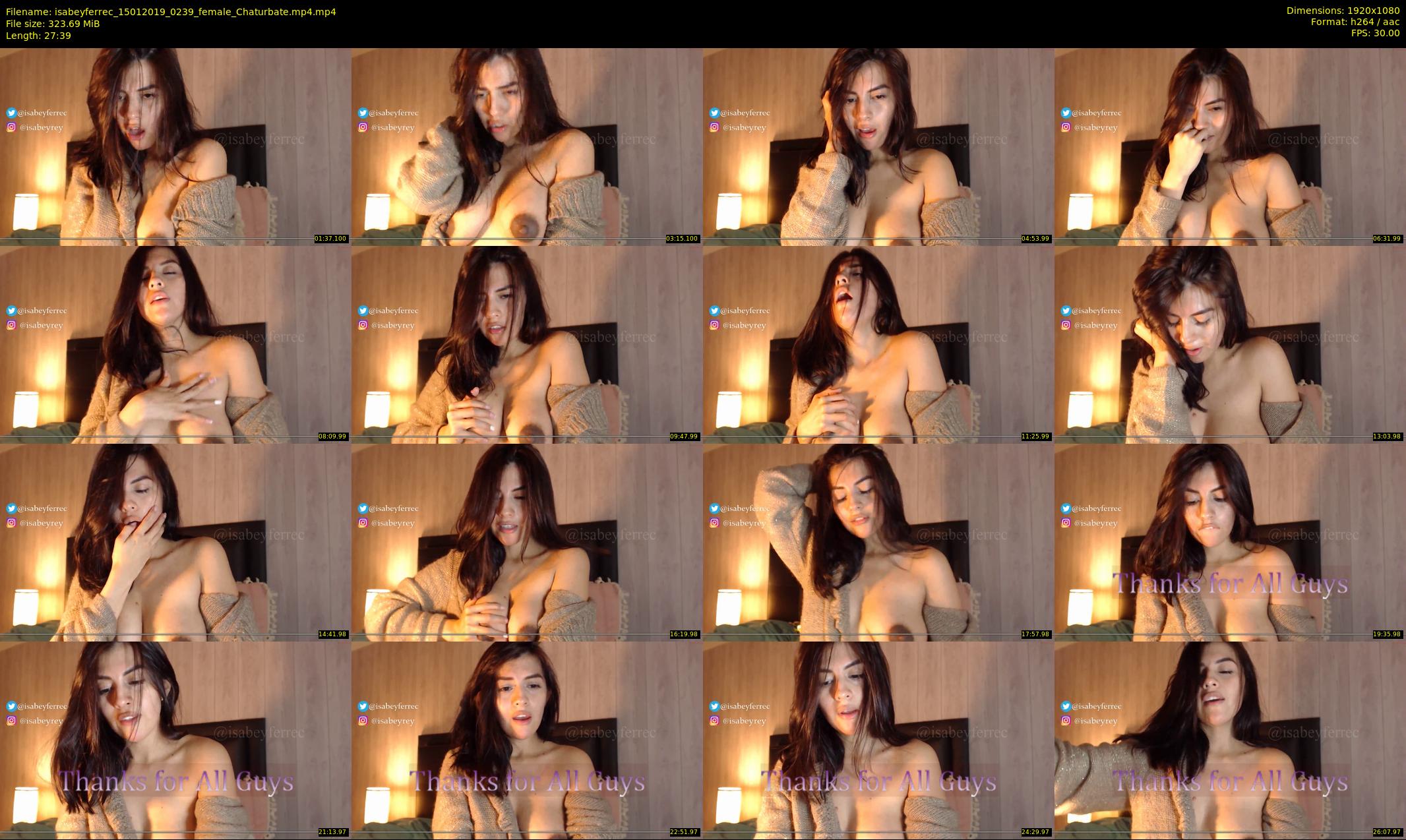 isabeyferrec — 28 minute Chaturbate female cam show recording, 1080p, Jan 15, 2019