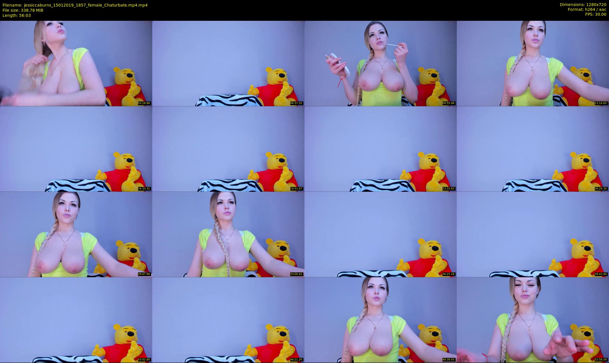 jessiccaburns — 57 minute Chaturbate female cam show recording, 720p, Jan 15, 2019