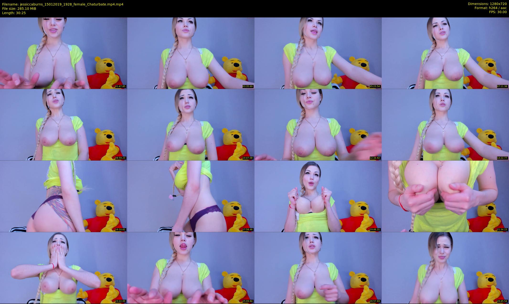 jessiccaburns — 31 minute Chaturbate female cam show recording, 720p, Jan 15, 2019