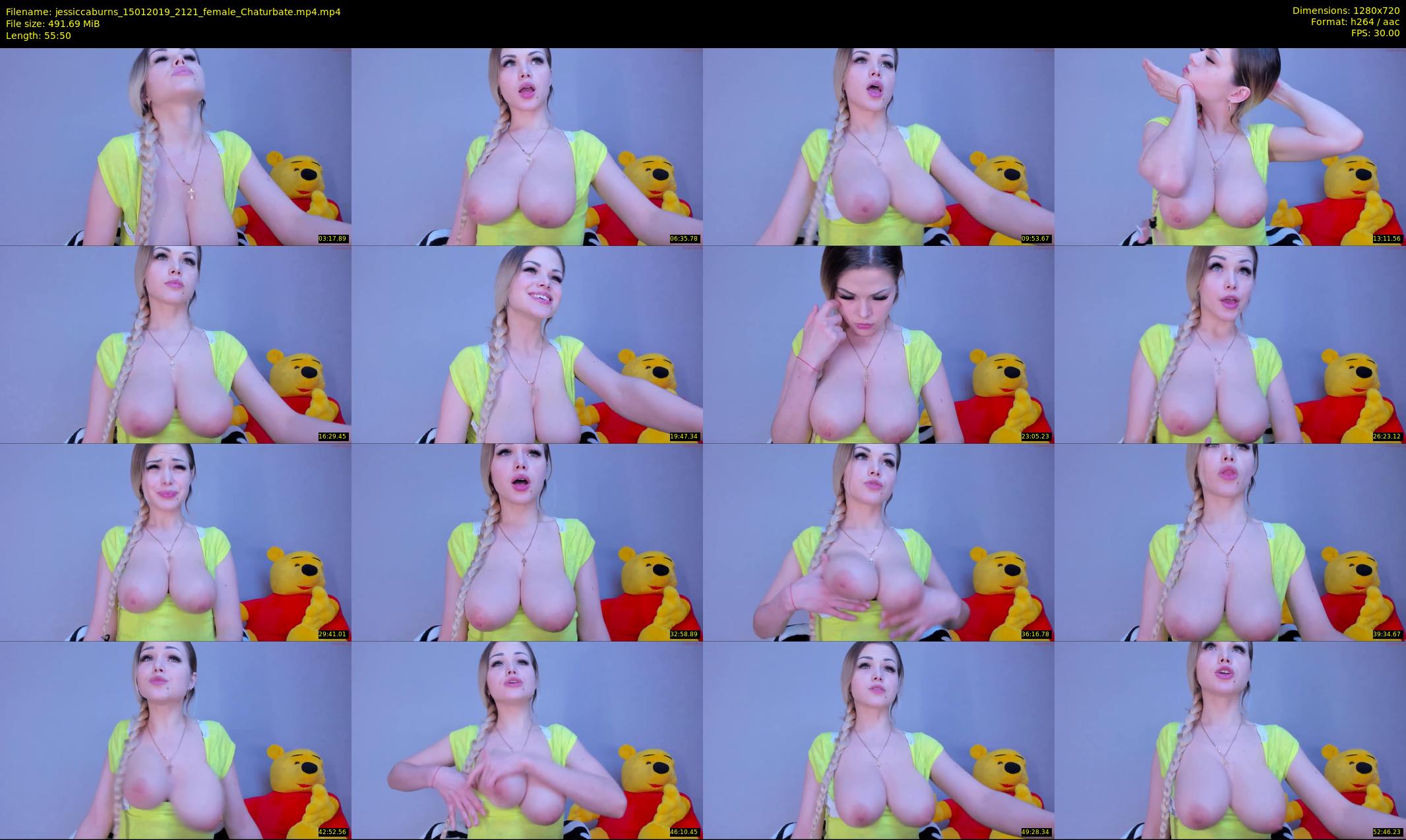 jessiccaburns — 56 minute Chaturbate female cam show recording, 720p, Jan 15, 2019