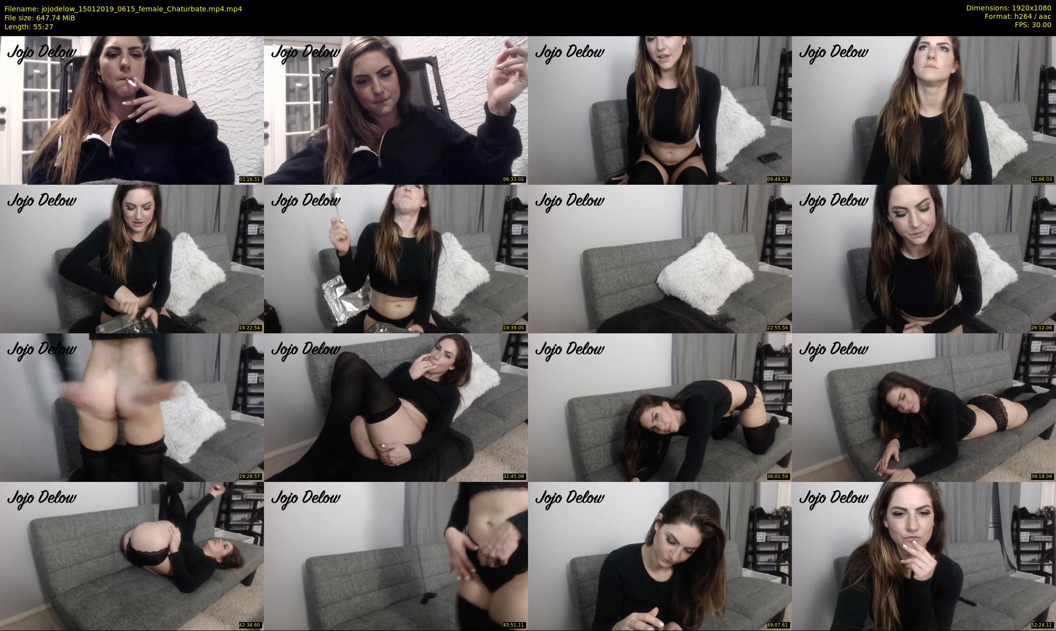 jojodelow — 56 minute Chaturbate female cam show recording, 1080p, Jan 15, 2019