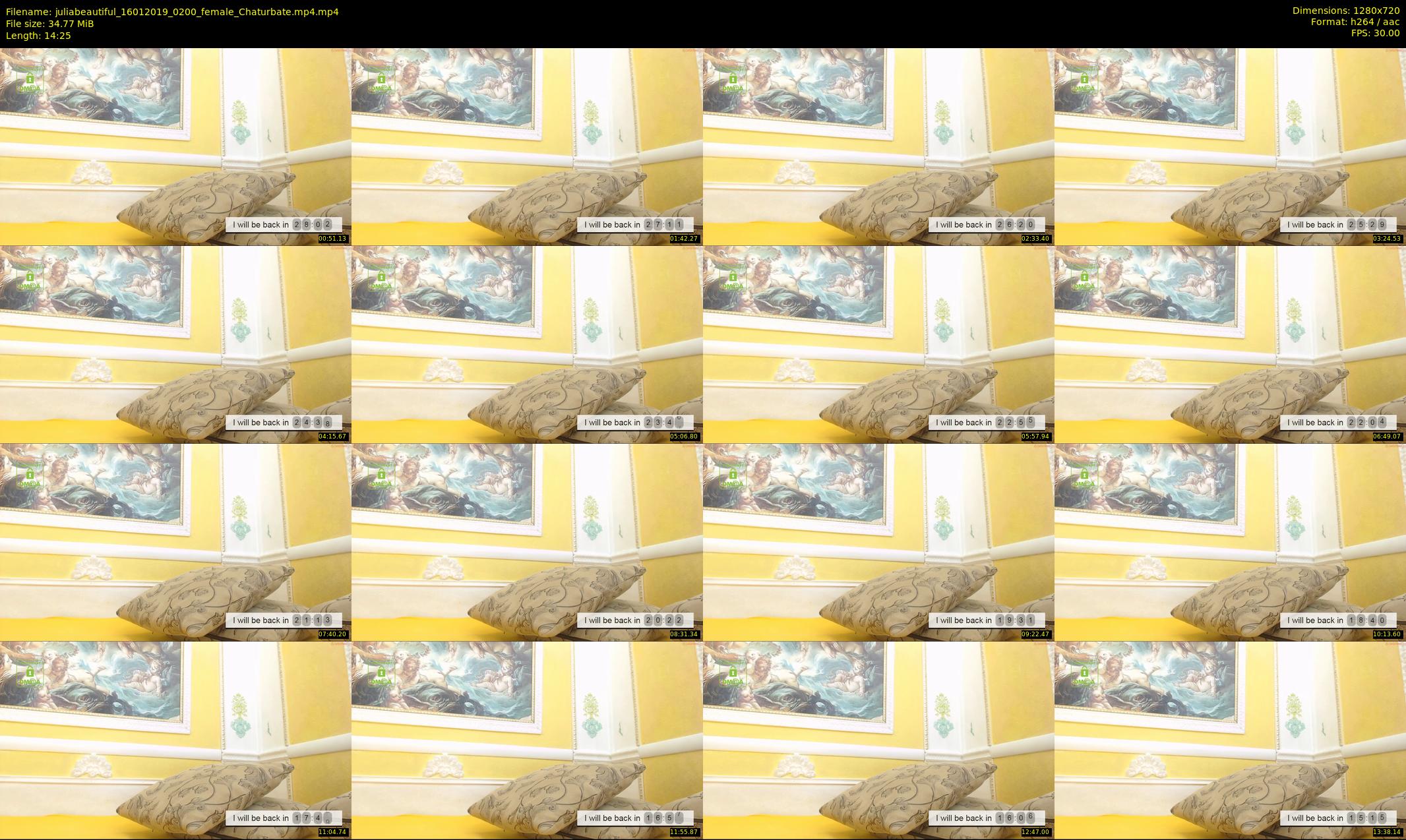 juliabeautiful — 15 minute Chaturbate female cam show recording, 720p, Jan 16, 2019