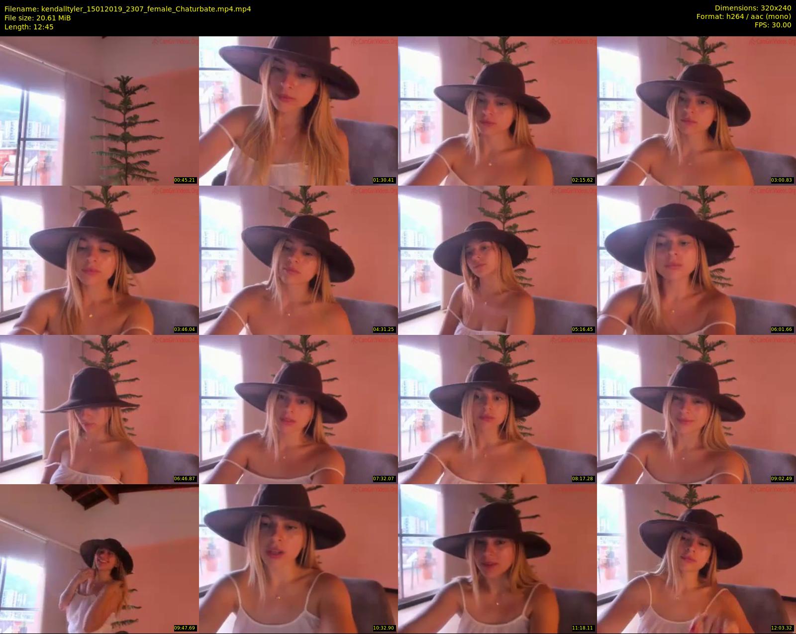 kendalltyler — 13 minute Chaturbate female cam show recording, SD, Jan 15, 2019