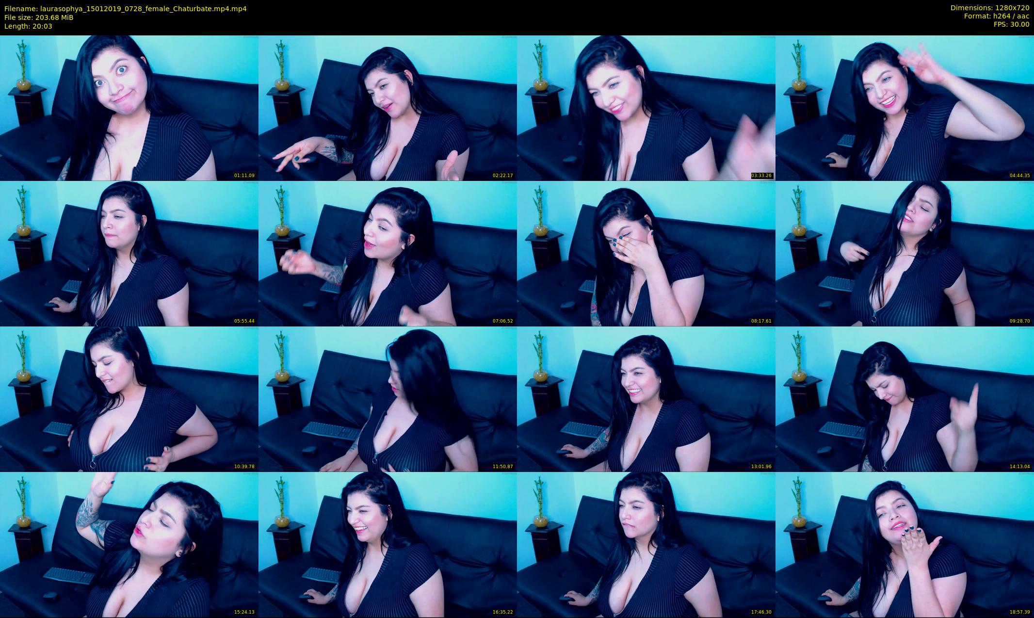 laurasophya — 21 minute Chaturbate female cam show recording, 720p, Jan 15, 2019