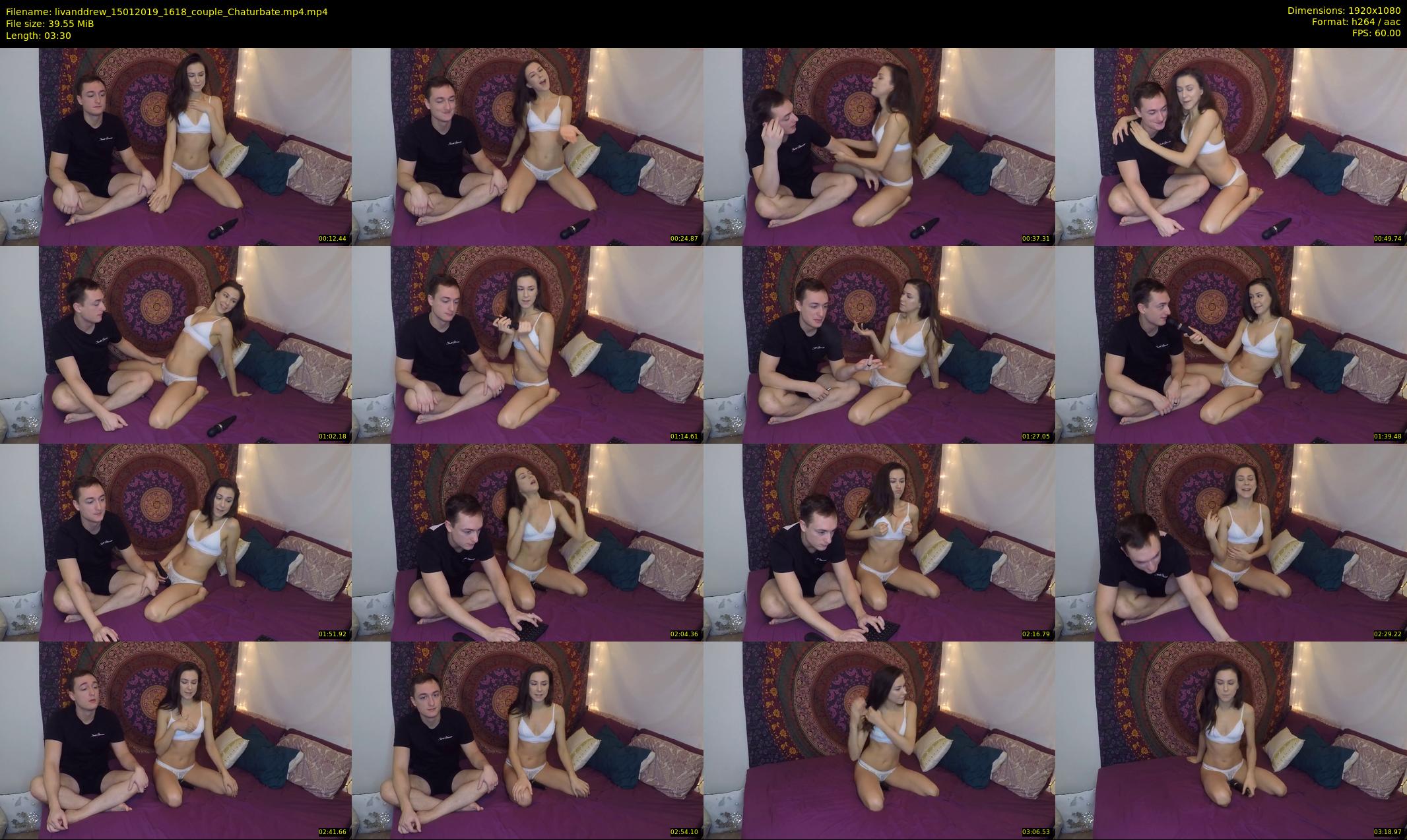 livanddrew — 4 minute Chaturbate couple cam show recording, 1080p, Jan 15, 2019