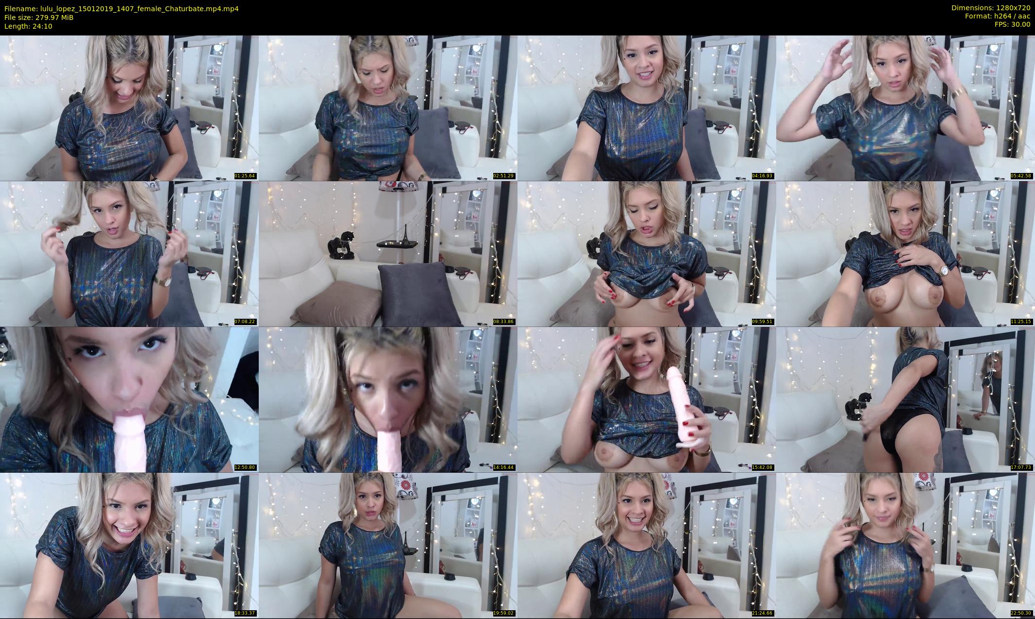 lulu_lopez — 25 minute Chaturbate female cam show recording, 720p, Jan 15, 2019