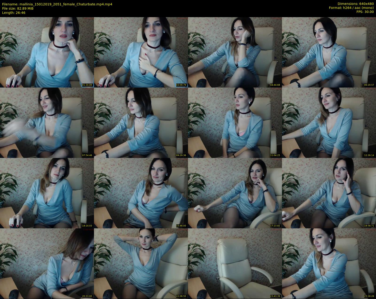 mallinia — 27 minute Chaturbate female cam show recording, 480p, Jan 15, 2019